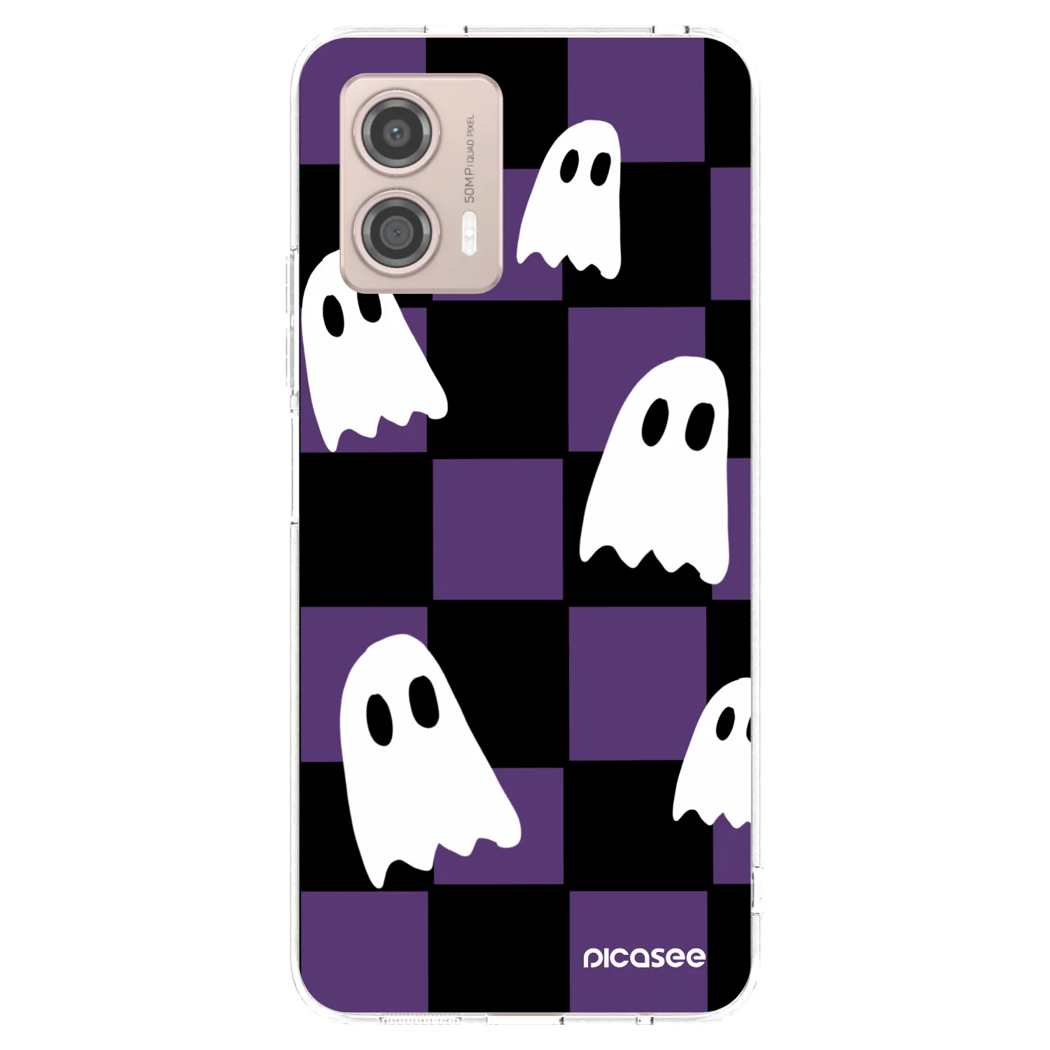 Picasee silikónový prehľadný obal pre Motorola Moto G53 5G - Ghosts
