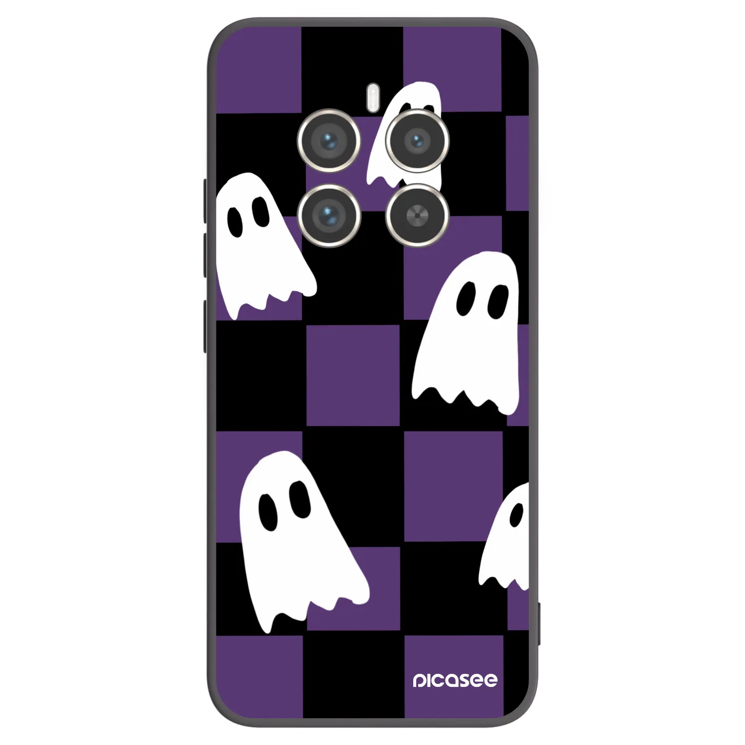 Picasee silikónový čierny obal pre Realme 12 Pro 5G - Ghosts