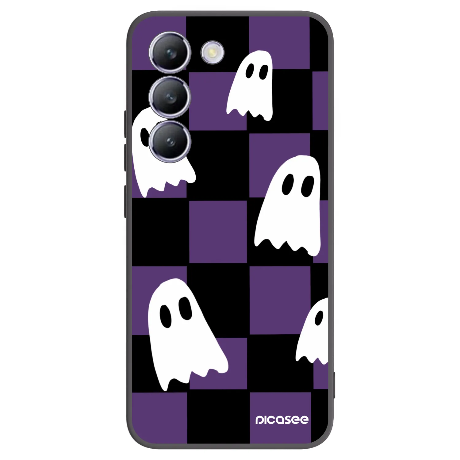 Picasee silikónový čierny obal pre Vivo V40 SE 5G - Ghosts