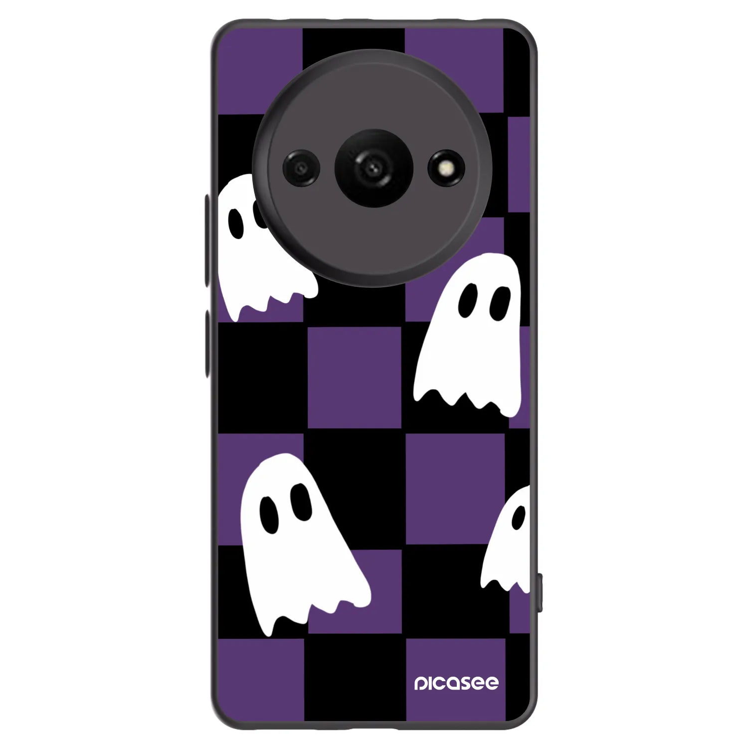 Picasee silikónový čierny obal pre Xiaomi Redmi A3 - Ghosts