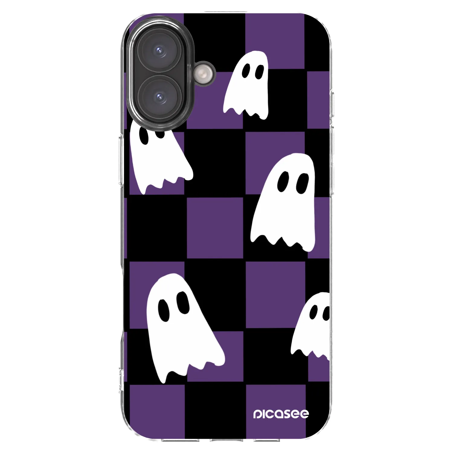 Picasee silikónový prehľadný obal pre Apple iPhone 16 Plus - Ghosts