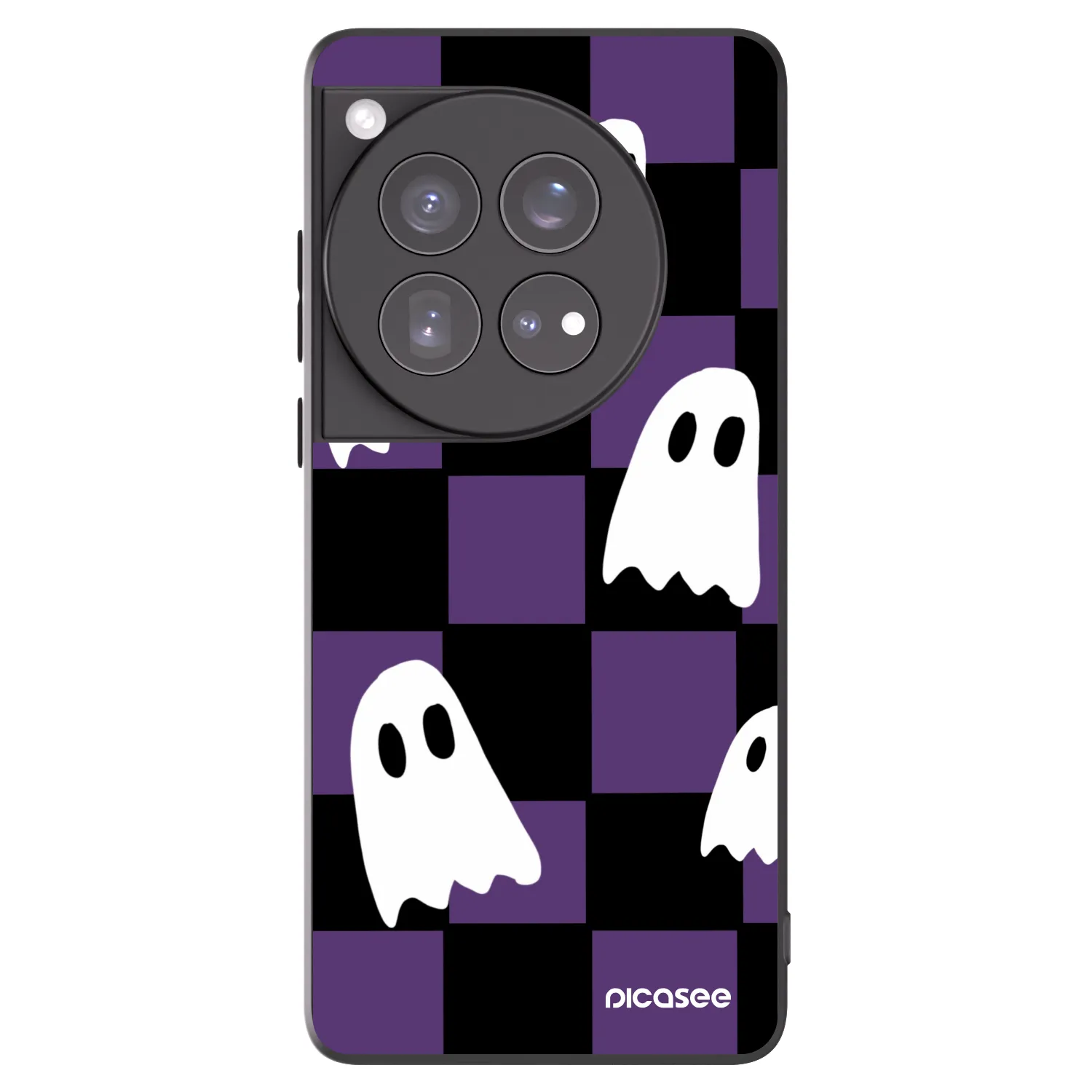 Picasee silikónový čierny obal pre OnePlus 12 5G - Ghosts