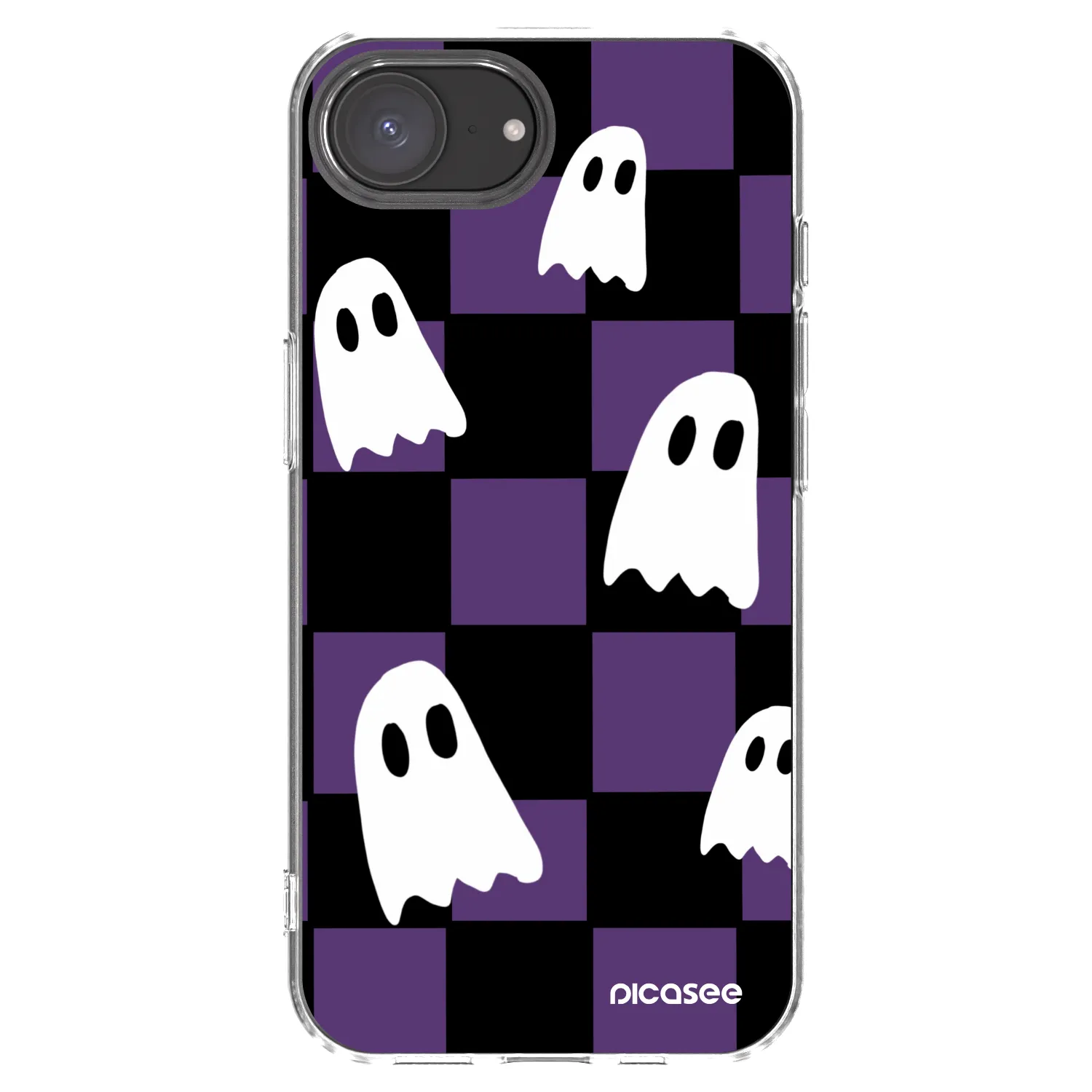Picasee silikónový prehľadný obal pre Apple iPhone 16e - Ghosts