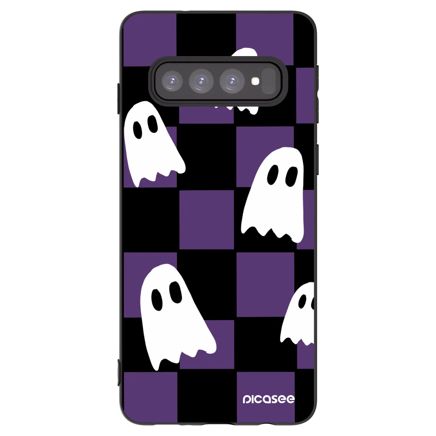 Picasee silikónový čierny obal pre Samsung Galaxy S10 G973 - Ghosts