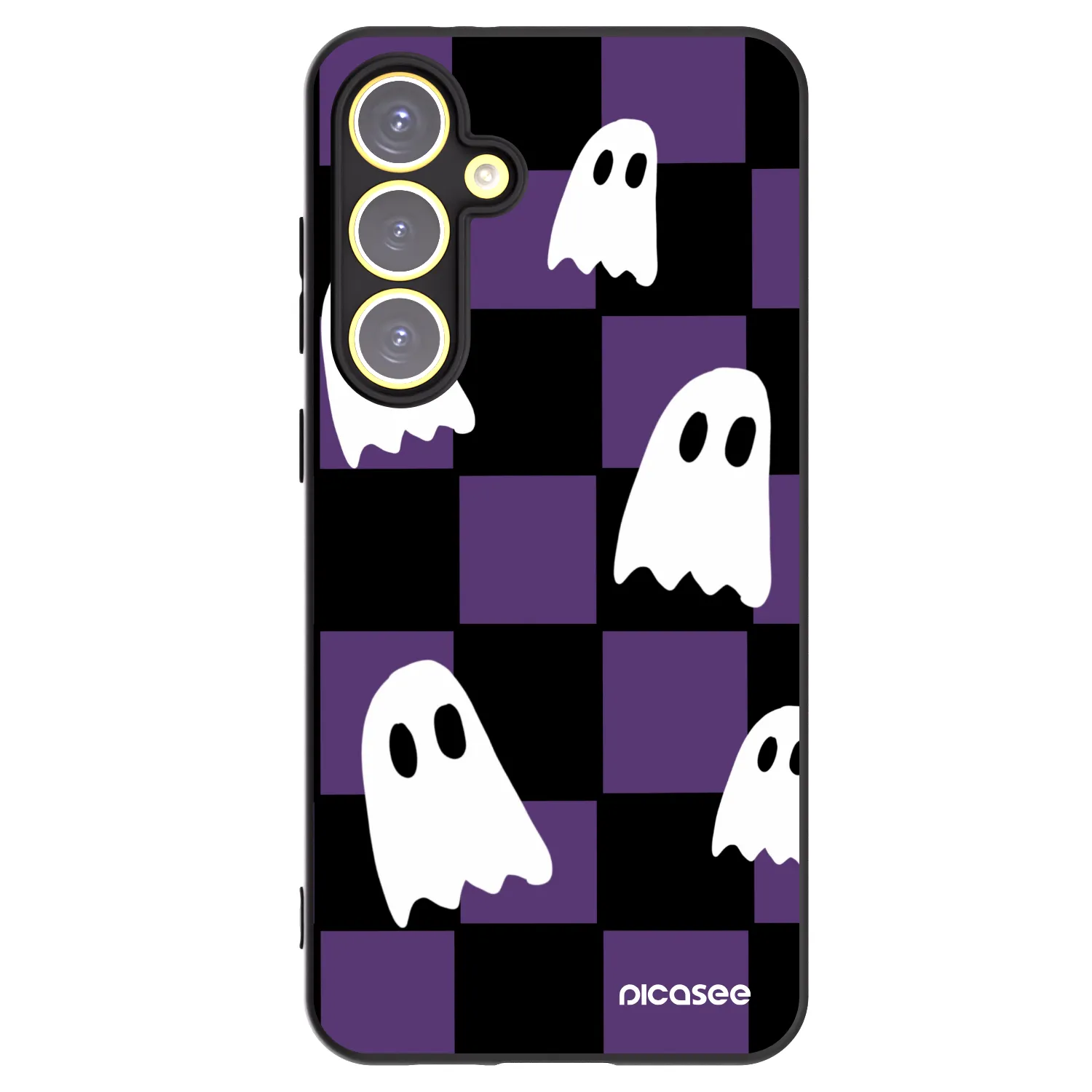 Picasee silikónový čierny obal pre Samsung Galaxy S24 FE S721B - Ghosts