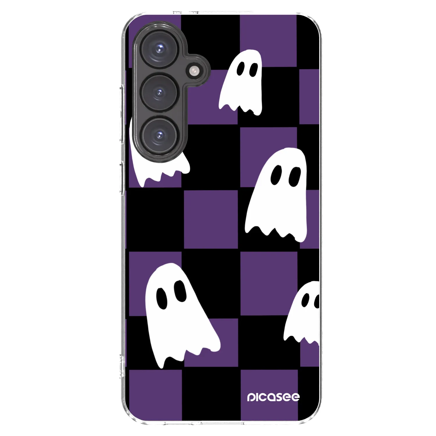 Picasee silikónový prehľadný obal pre Samsung Galaxy S24 FE S721B - Ghosts