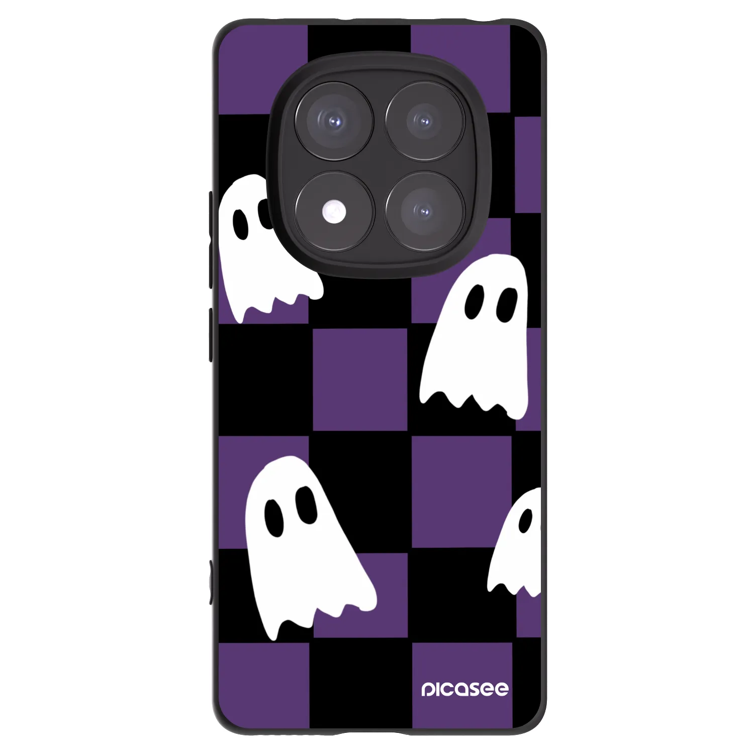 Picasee silikónový čierny obal pre Xiaomi Redmi Note 14 Pro 5G - Ghosts
