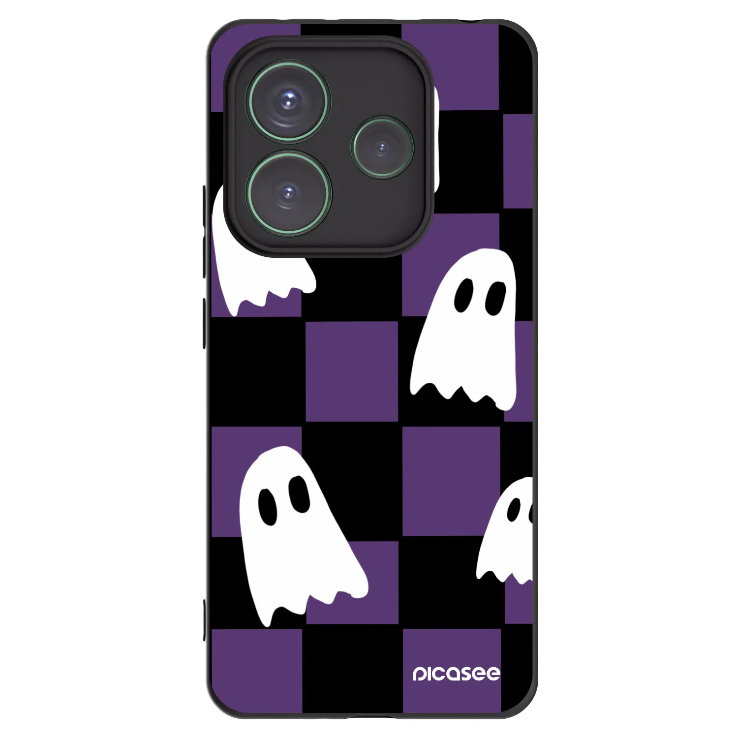 Picasee silikónový čierny obal pre Xiaomi Redmi Note 14 5G - Ghosts