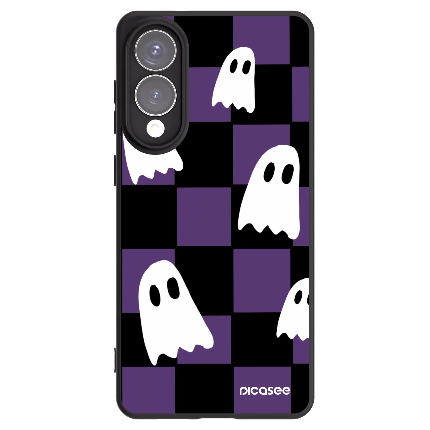 Picasee silikónový čierny obal pre Samsung Galaxy S25 Edge 5G - Ghosts