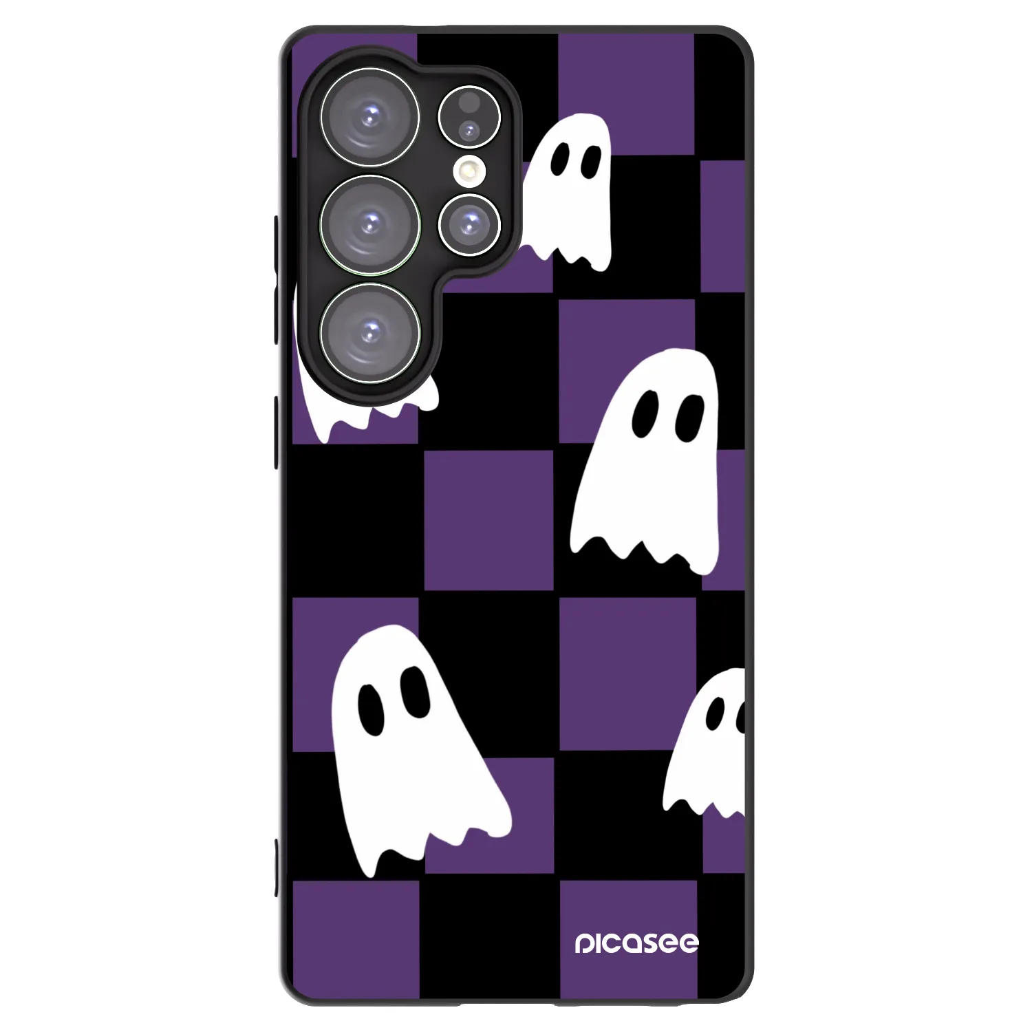 Picasee silikónový čierny obal pre Samsung Galaxy S25 Ultra 5G - Ghosts