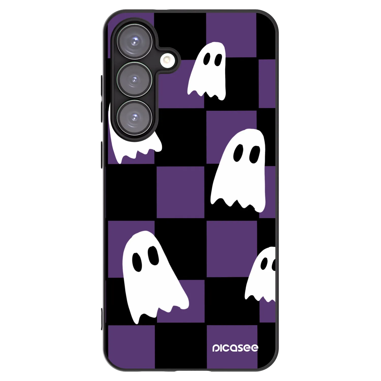Picasee silikónový čierny obal pre Samsung Galaxy S25+ 5G - Ghosts