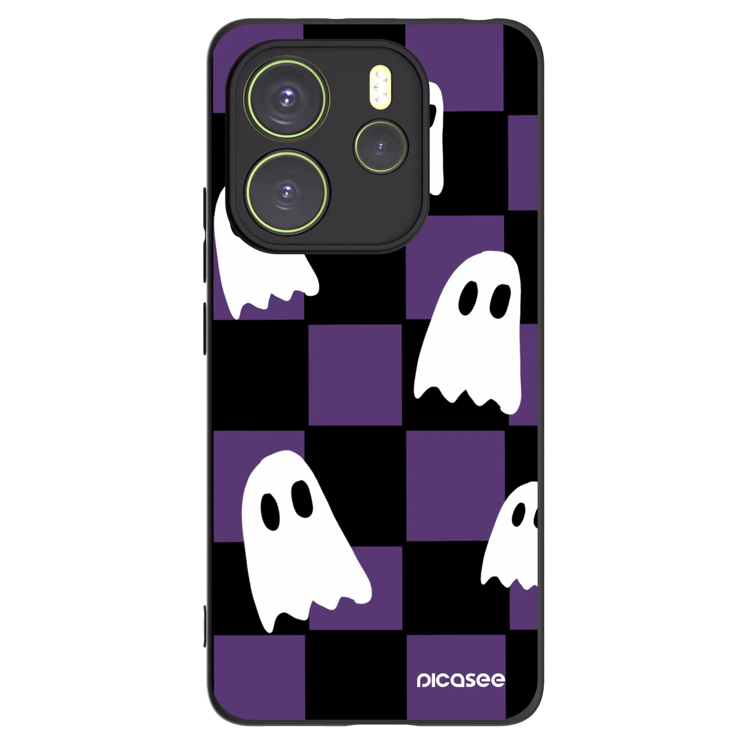 Picasee silikónový čierny obal pre Xiaomi Redmi Note 14 4G - Ghosts