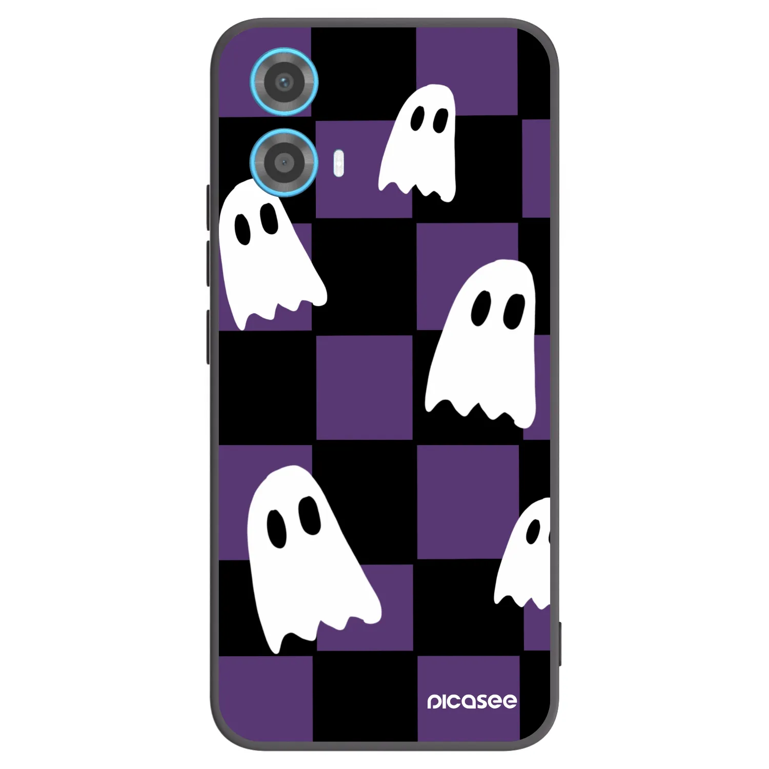 Picasee silikónový čierny obal pre Motorola Moto G34 5G - Ghosts