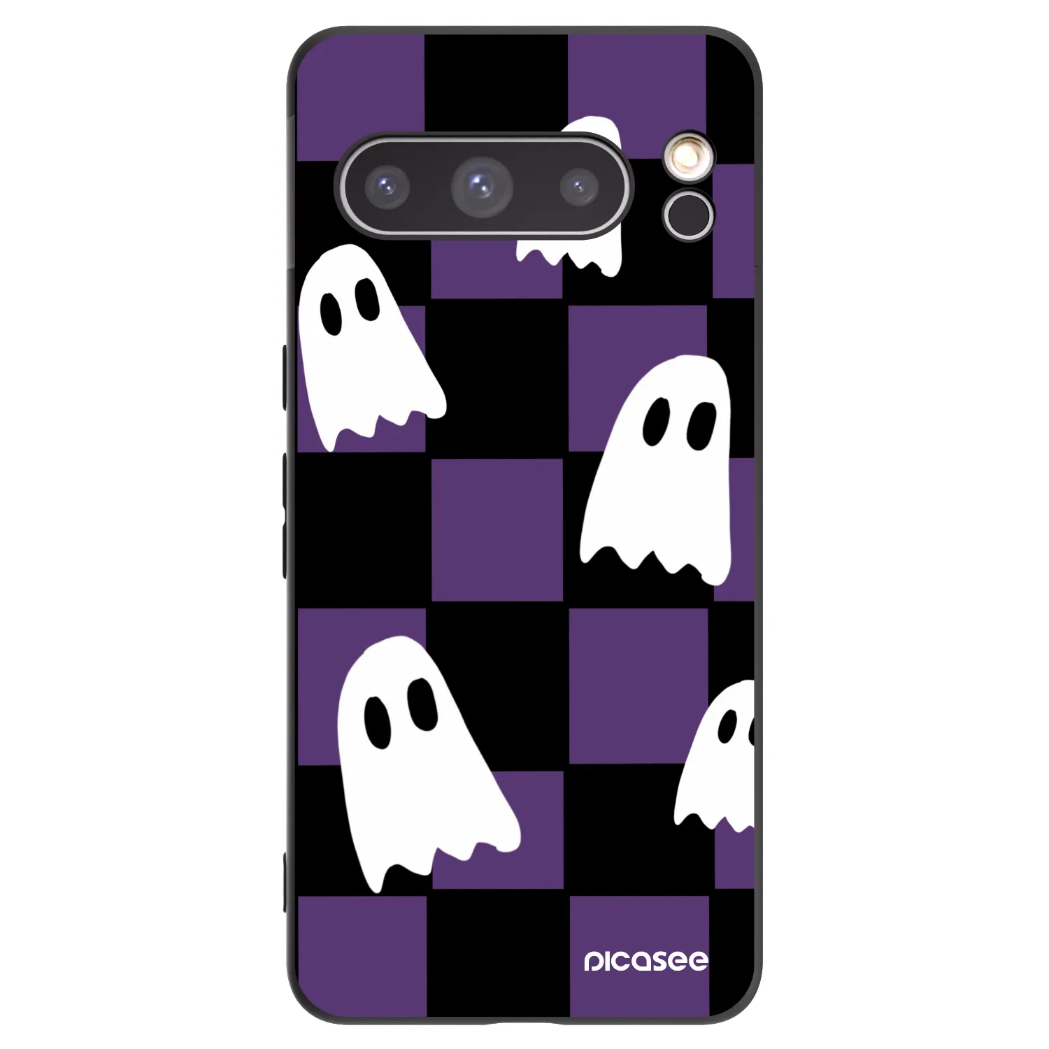 Picasee silikónový čierny obal pre Google Pixel 8 Pro - Ghosts