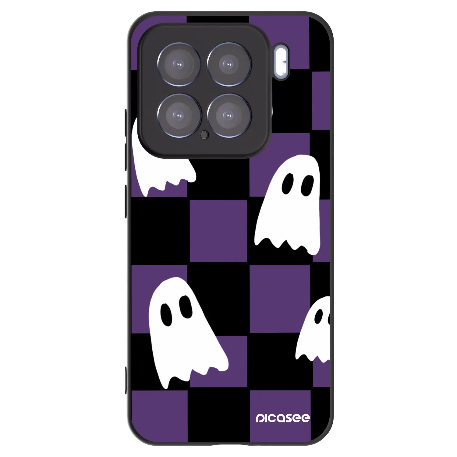Picasee silikónový čierny obal pre Xiaomi 15 - Ghosts