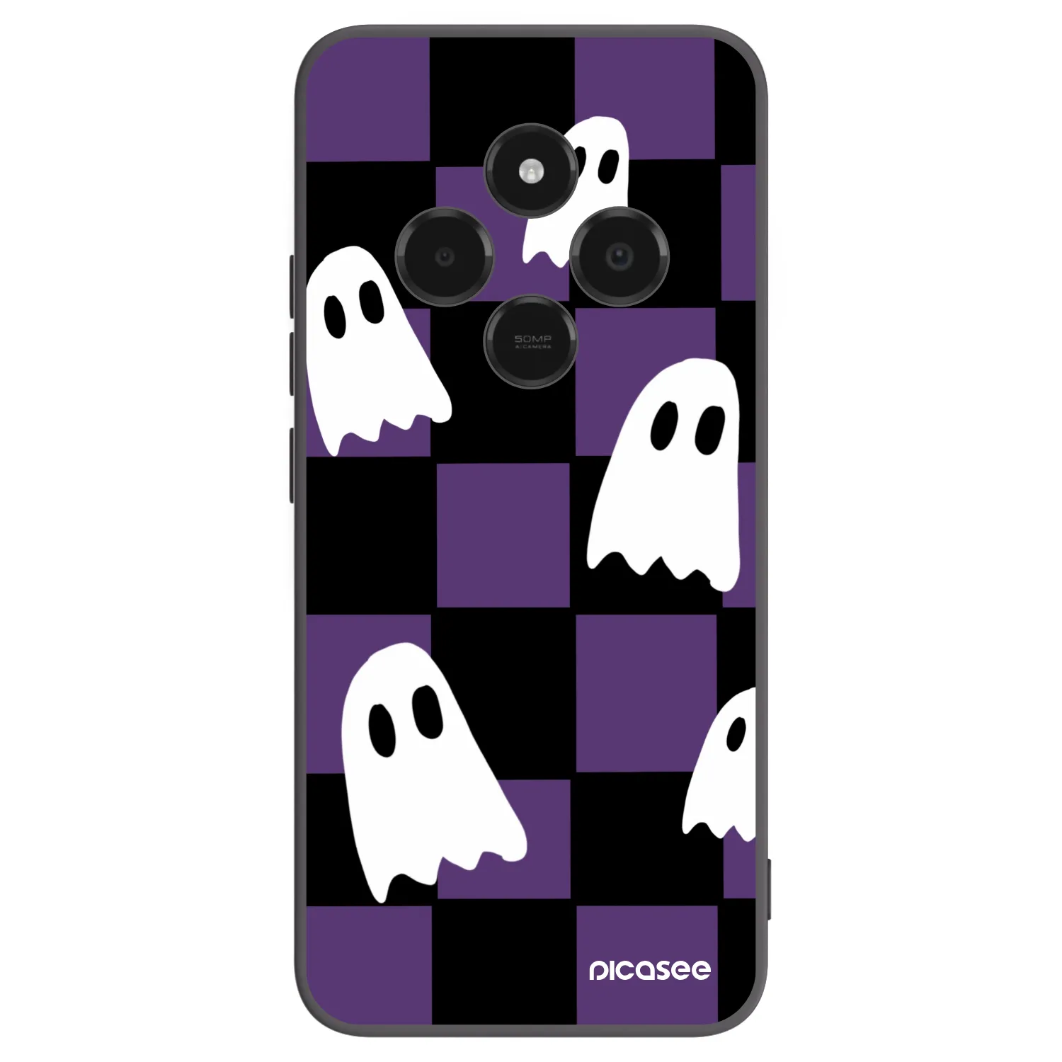 Picasee silikónový čierny obal pre Xiaomi Poco C75 - Ghosts