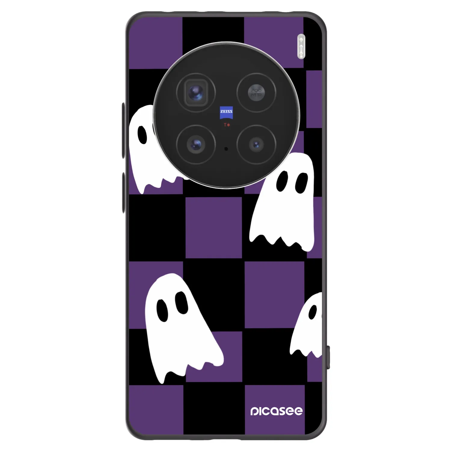 Picasee silikónový čierny obal pre Vivo X200 Pro - Ghosts