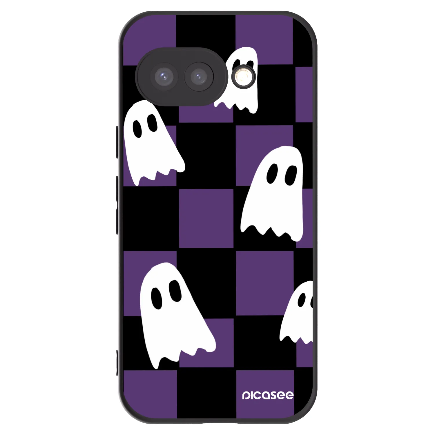 Picasee silikónový čierny obal pre Google Pixel 9a - Ghosts