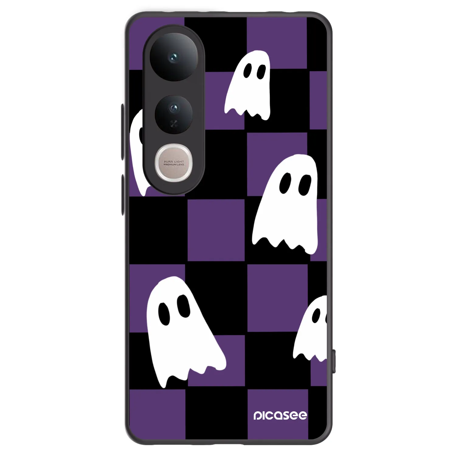 Picasee silikónový čierny obal pre Vivo V50 Lite 5G - Ghosts