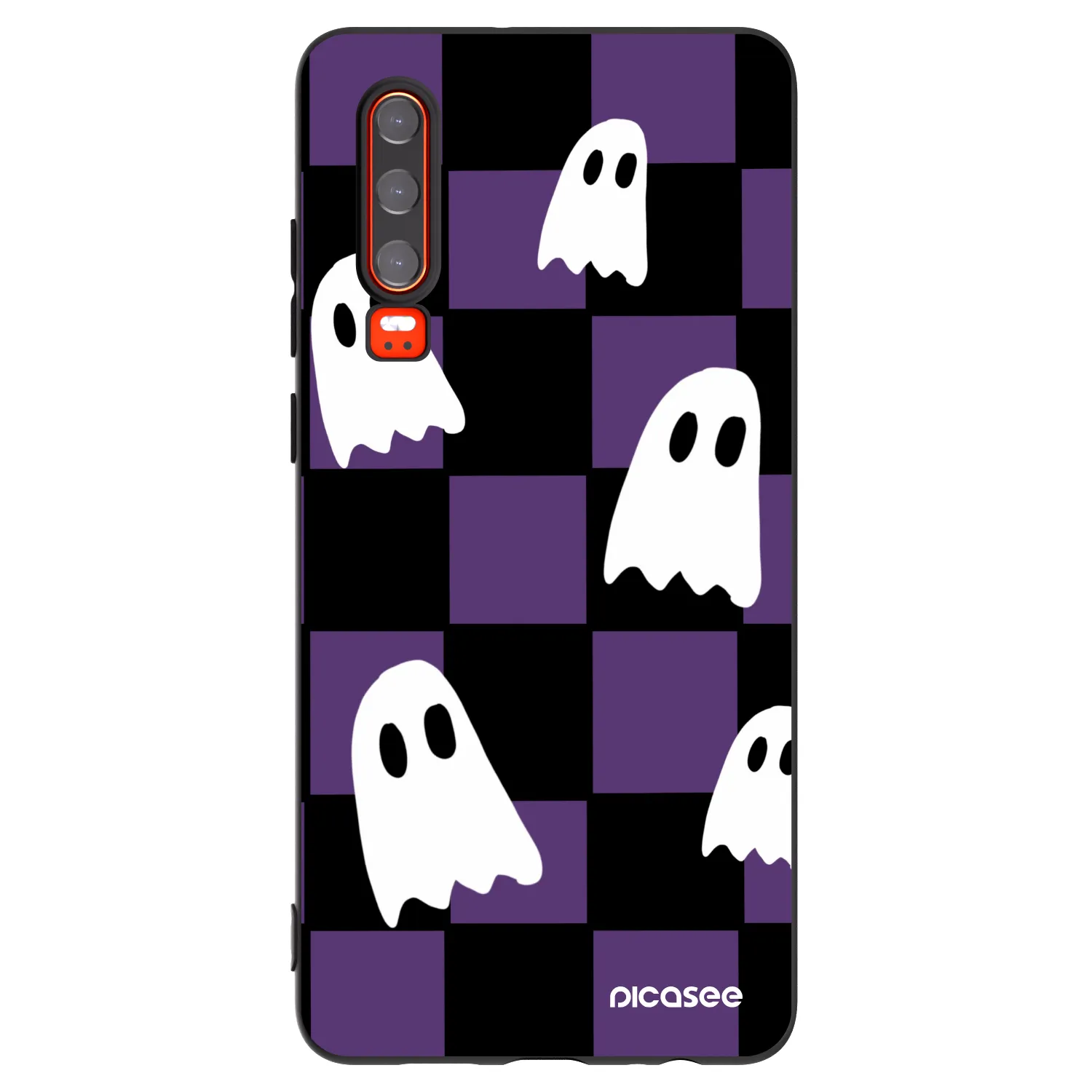 Picasee silikónový čierny obal pre Huawei P30 - Ghosts