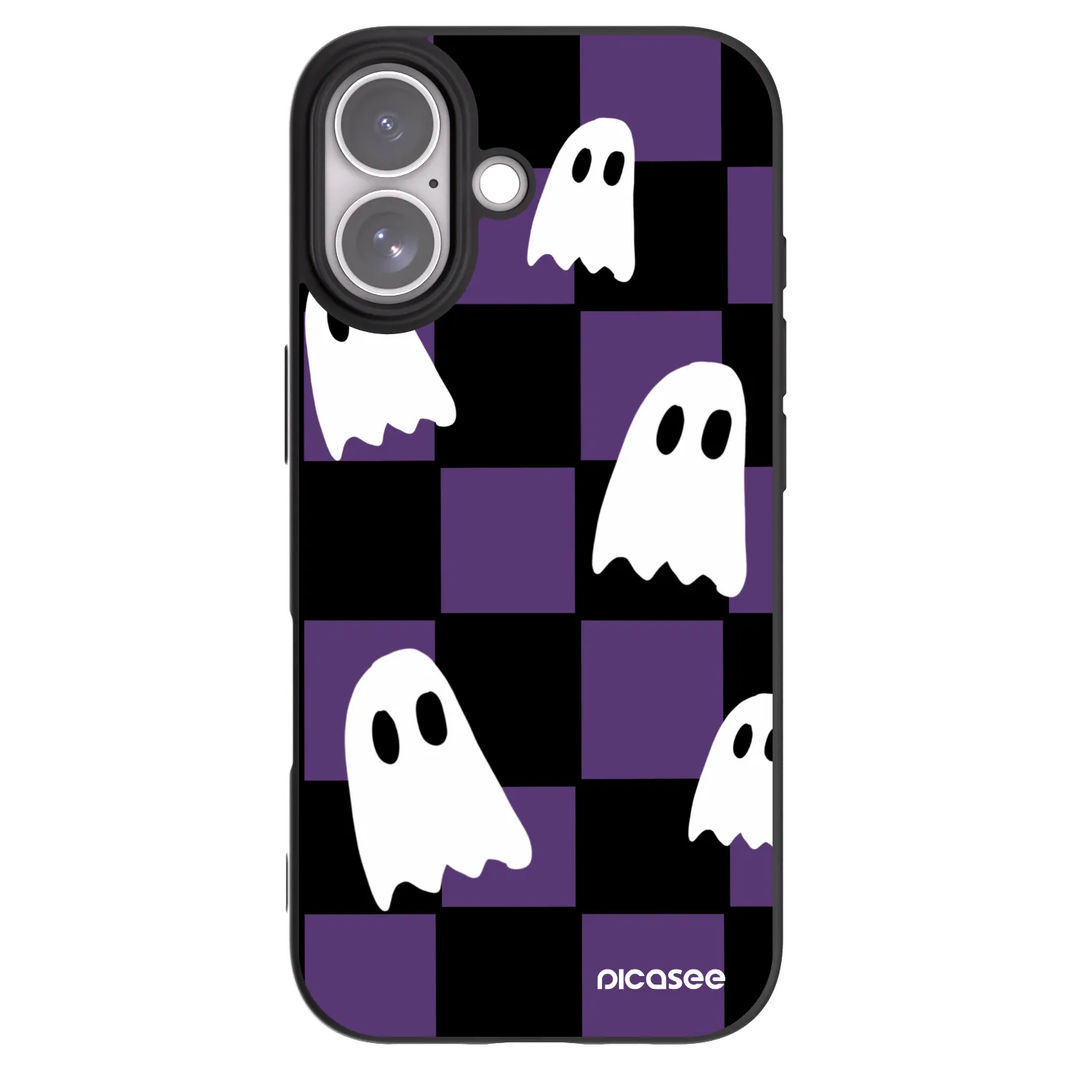Picasee silikónový čierny obal pre Apple iPhone 17 - Ghosts