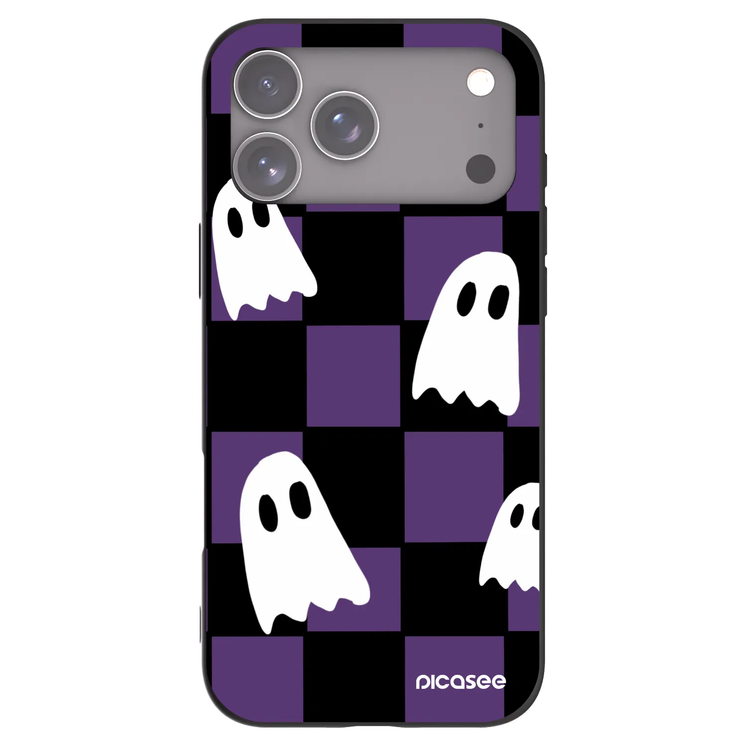 Picasee silikónový čierny obal pre Apple iPhone 17 Pro Max - Ghosts