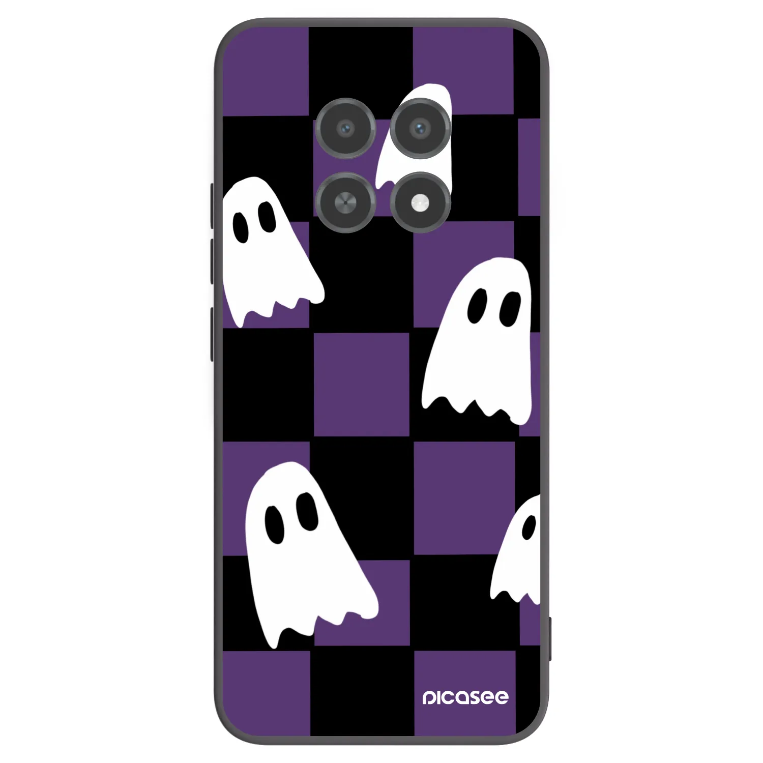 Picasee silikónový čierny obal pre Realme 12X - Ghosts