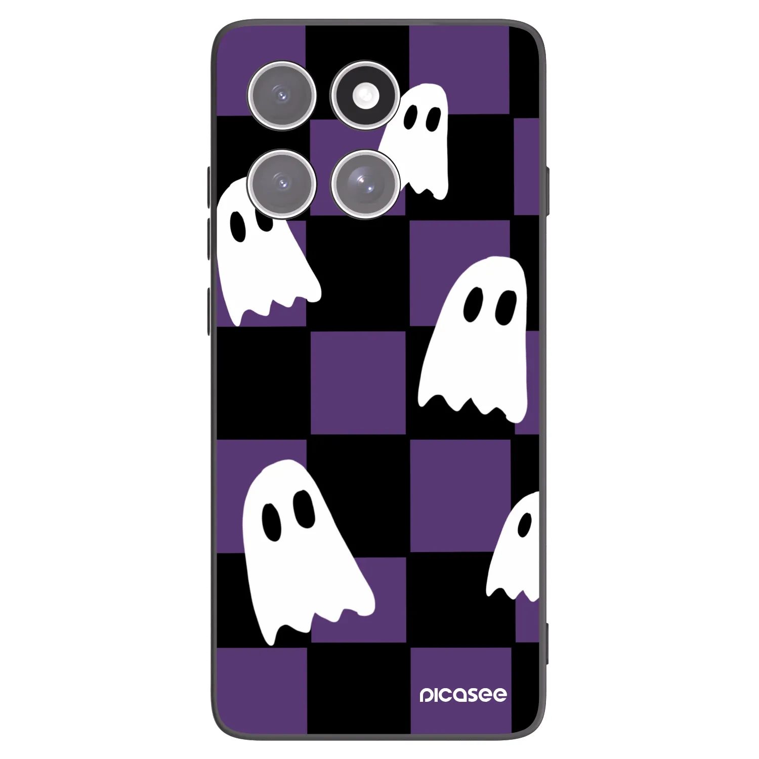 Picasee silikónový čierny obal pre Motorola Edge 60 Pro - Ghosts