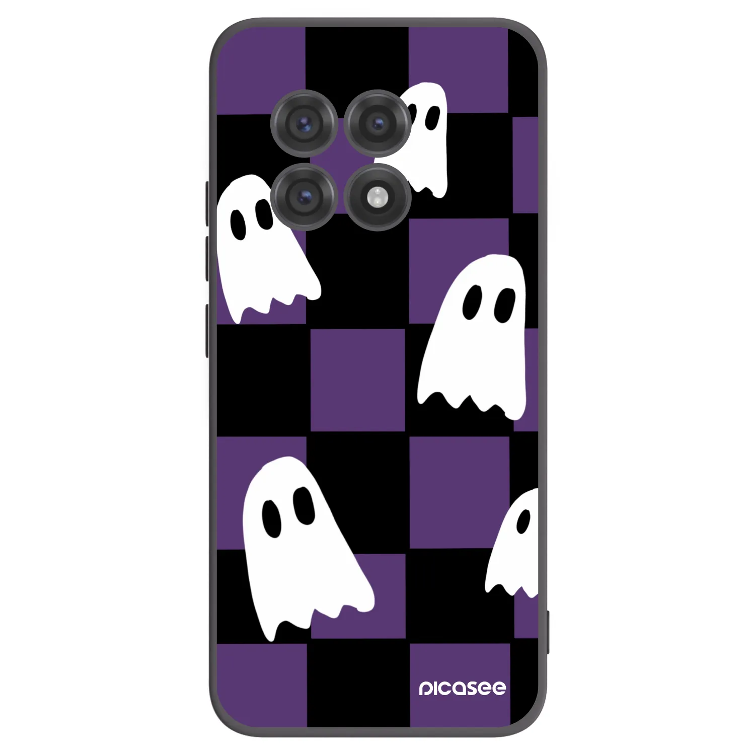 Picasee silikónový čierny obal pre OnePlus 13R 5G - Ghosts