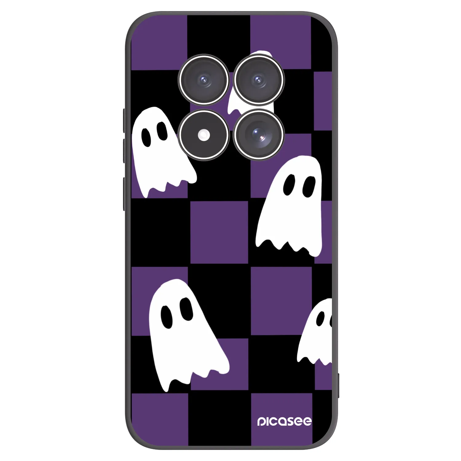 Picasee silikónový čierny obal pre Xiaomi Redmi Note 15 Pro 4G - Ghosts