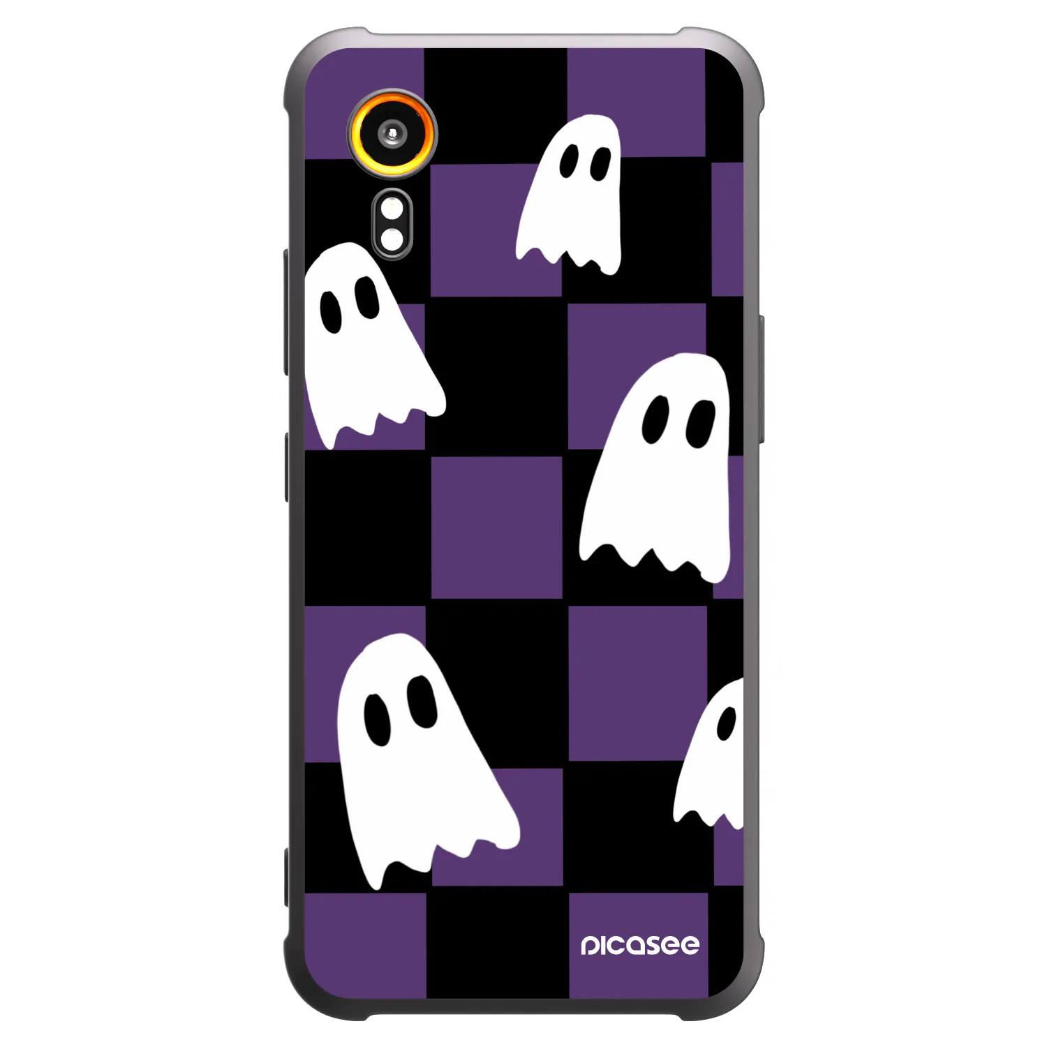 Picasee silikónový čierny obal pre Samsung Galaxy XCover 7 - Ghosts