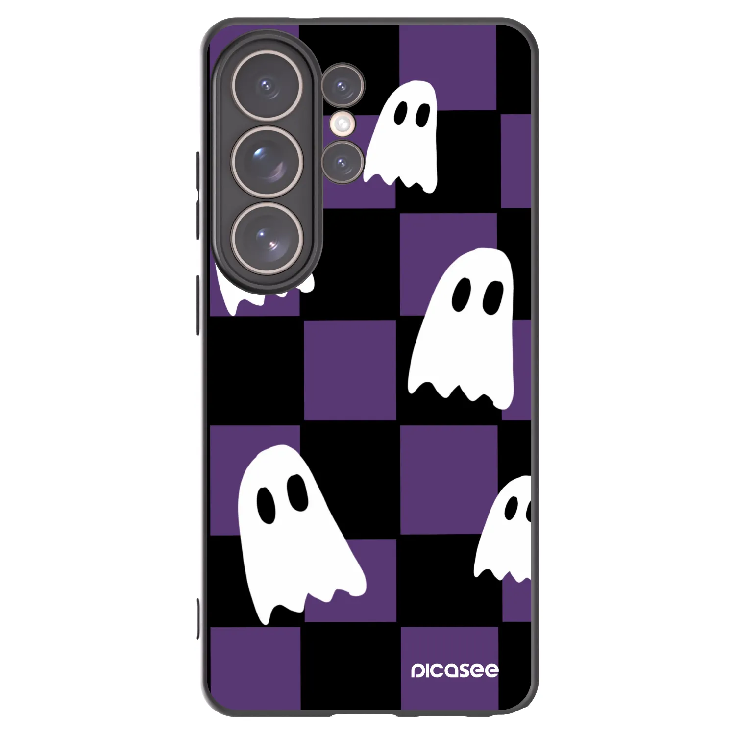 Picasee silikónový čierny obal pre Samsung Galaxy S26 Ultra - Ghosts