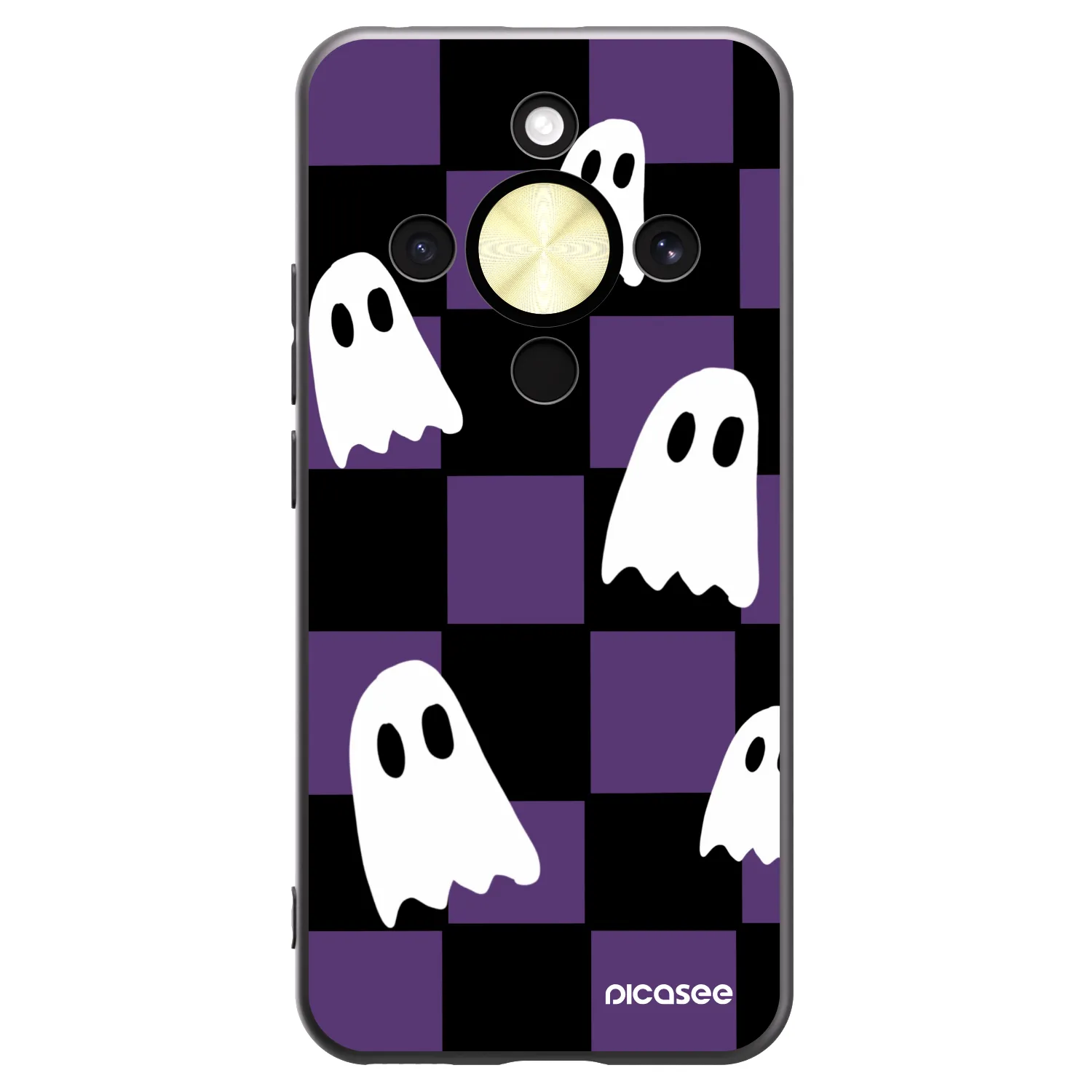 Picasee silikónový čierny obal pre Honor Magic8 Lite 5G - Ghosts