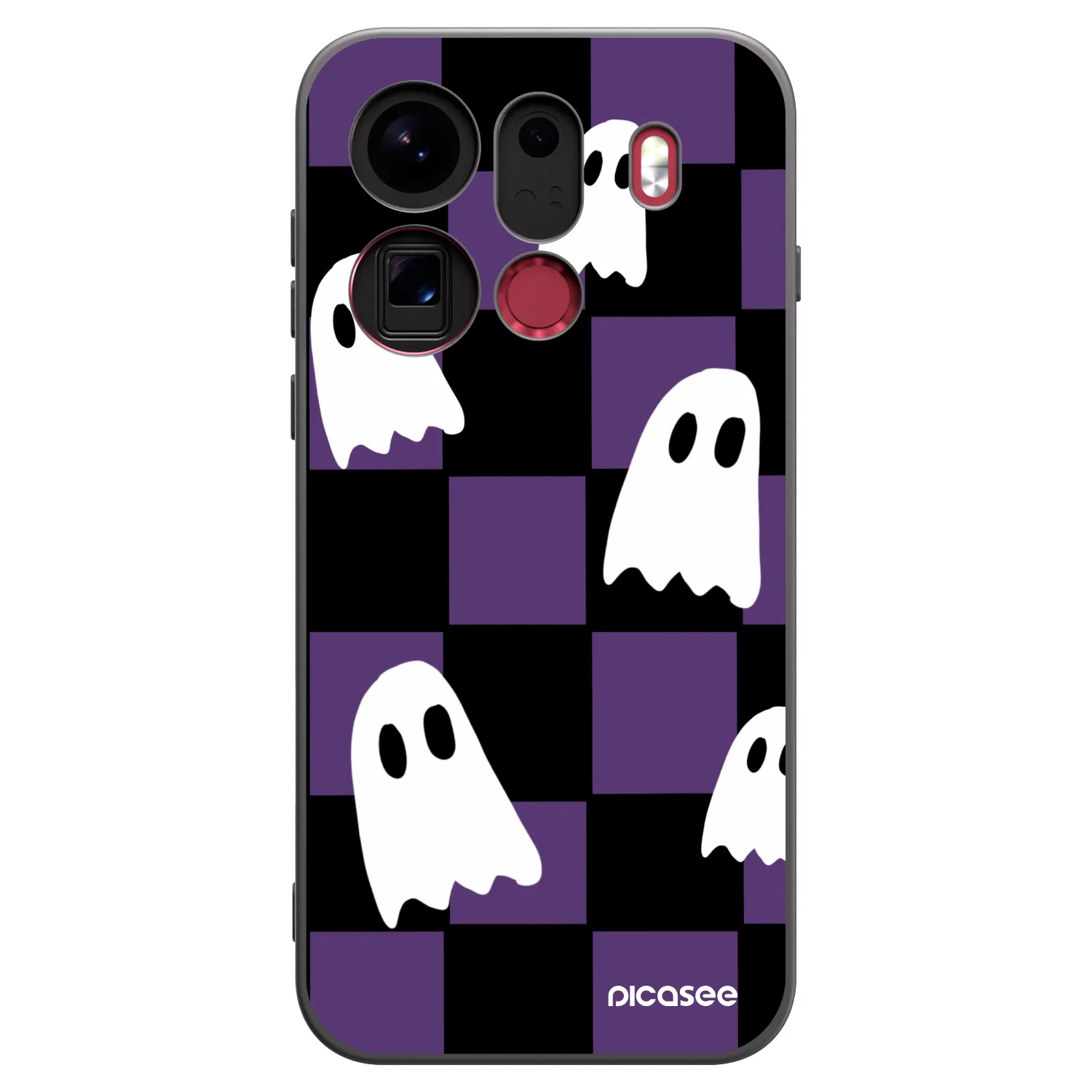 Picasee silikónový čierny obal pre OPPO Find X9 Pro - Ghosts
