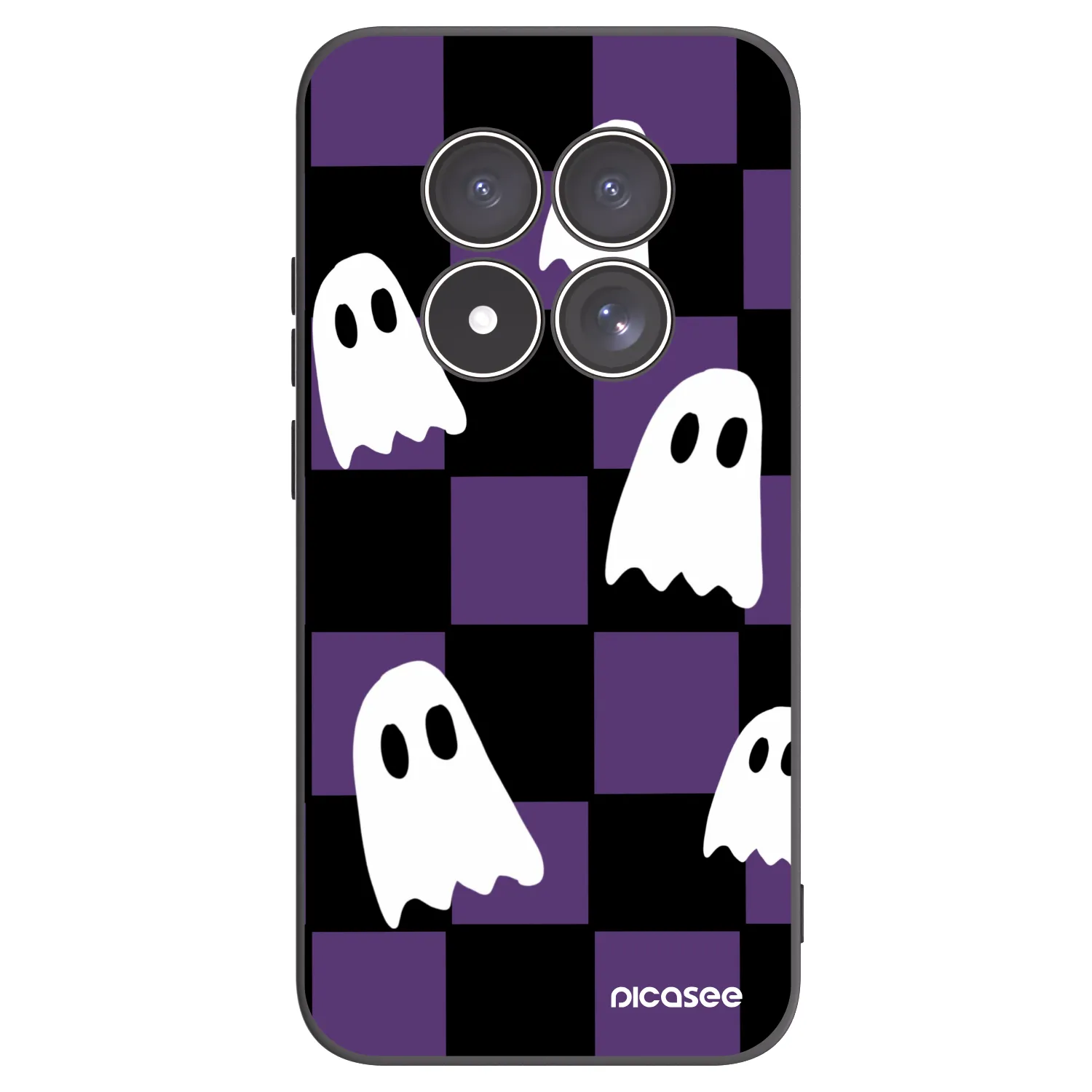 Picasee silikónový čierny obal pre Xiaomi Redmi Note 15 Pro 5G - Ghosts