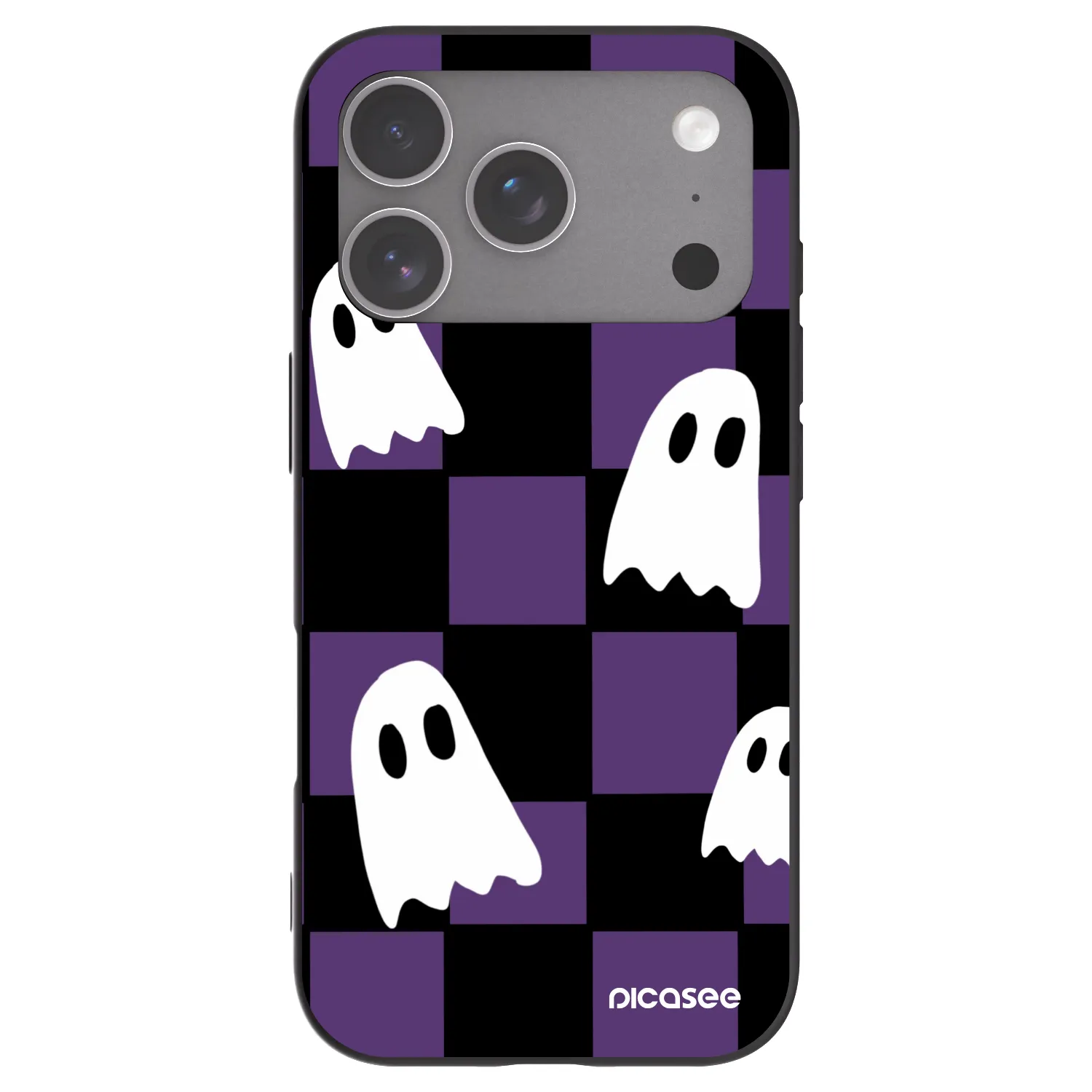 Picasee silikónový čierny obal pre Apple iPhone 18 Pro - Ghosts