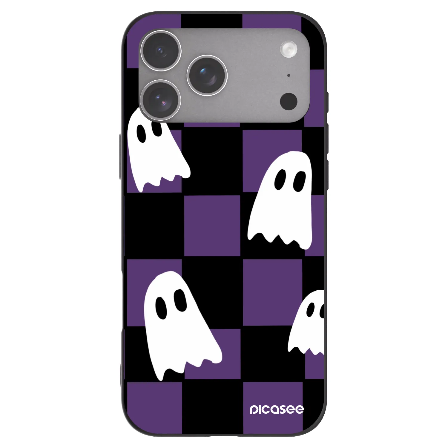 Picasee silikónový čierny obal pre Apple iPhone 18 Pro Max - Ghosts