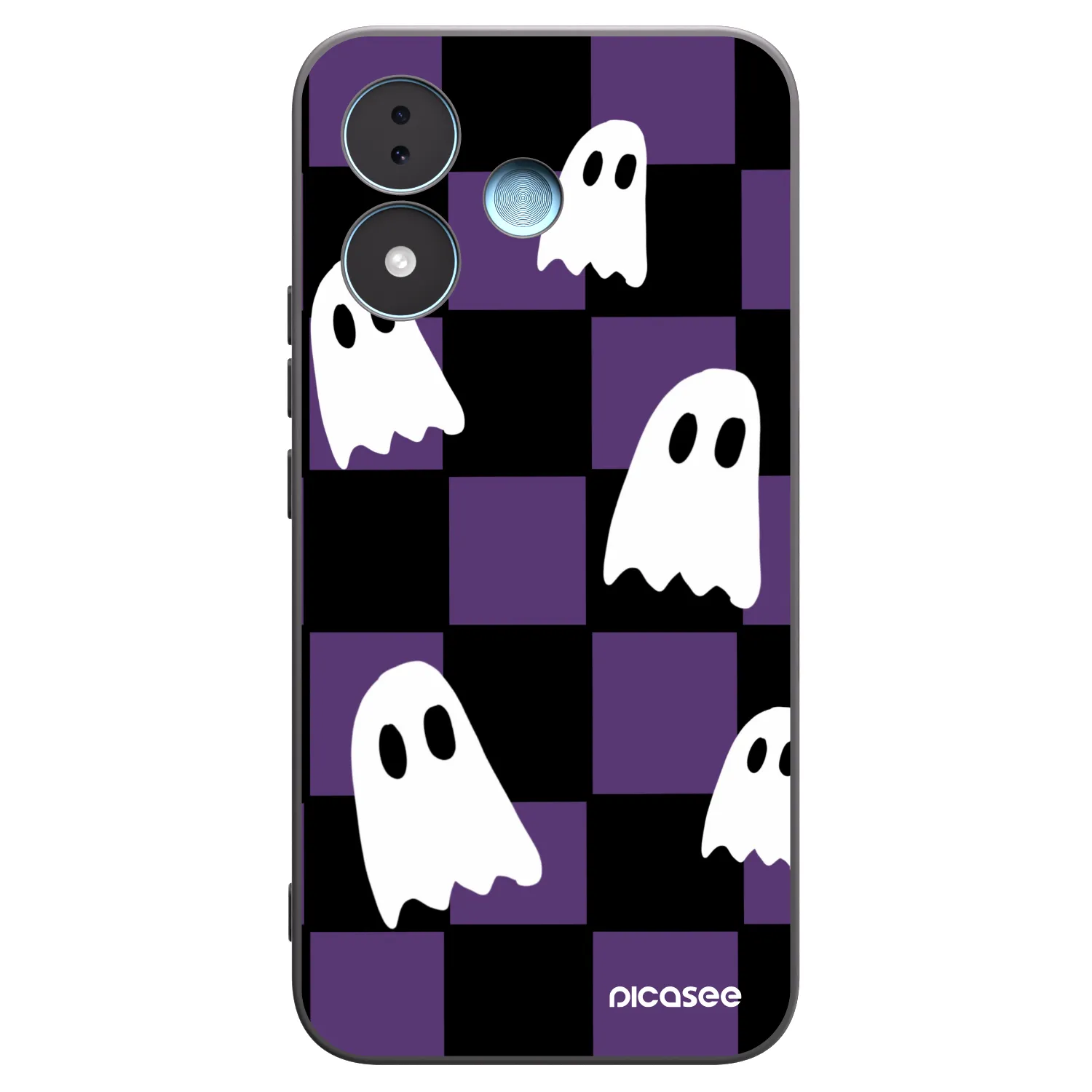Picasee silikónový čierny obal pre Xiaomi Redmi Note 17 5G - Ghosts