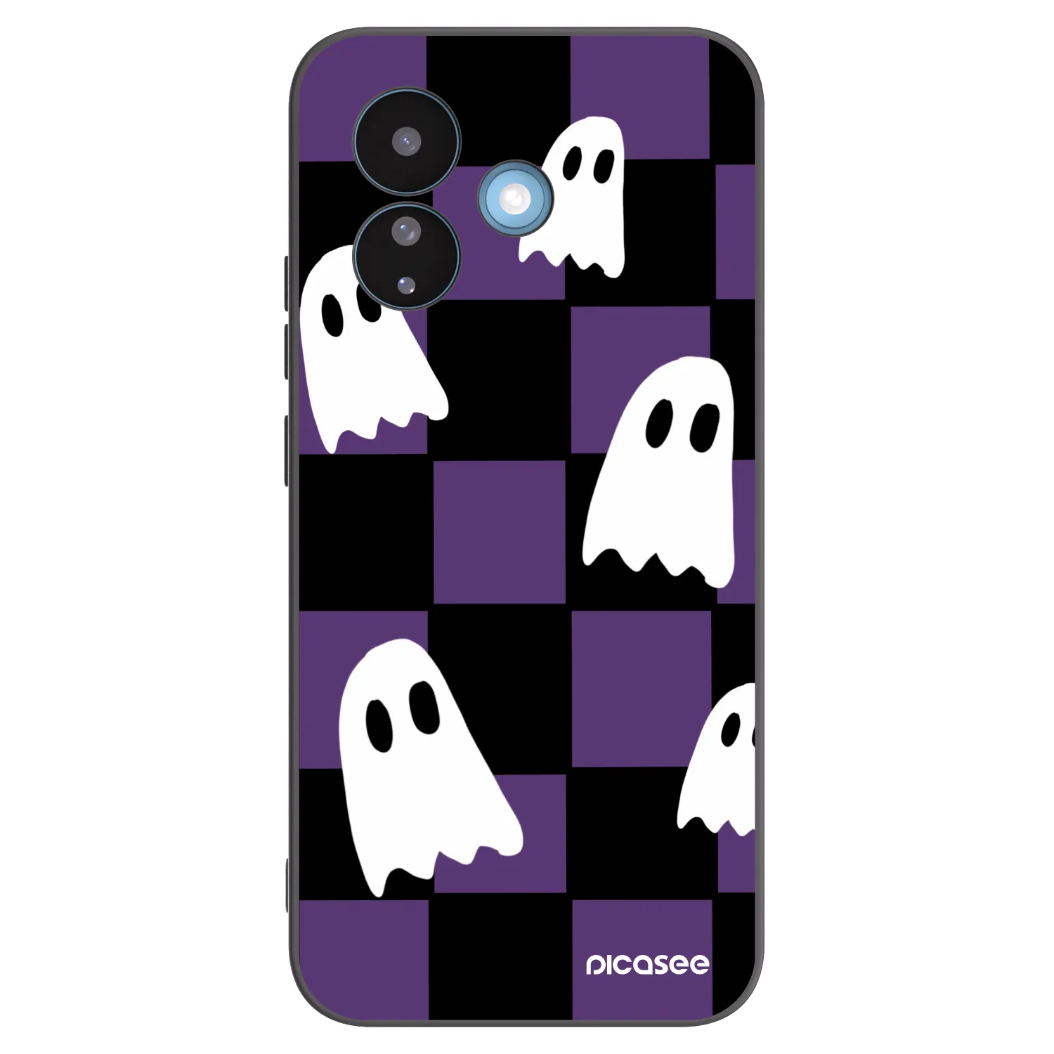 Picasee silikónový čierny obal pre Xiaomi Redmi Note 17 Pro 5G - Ghosts