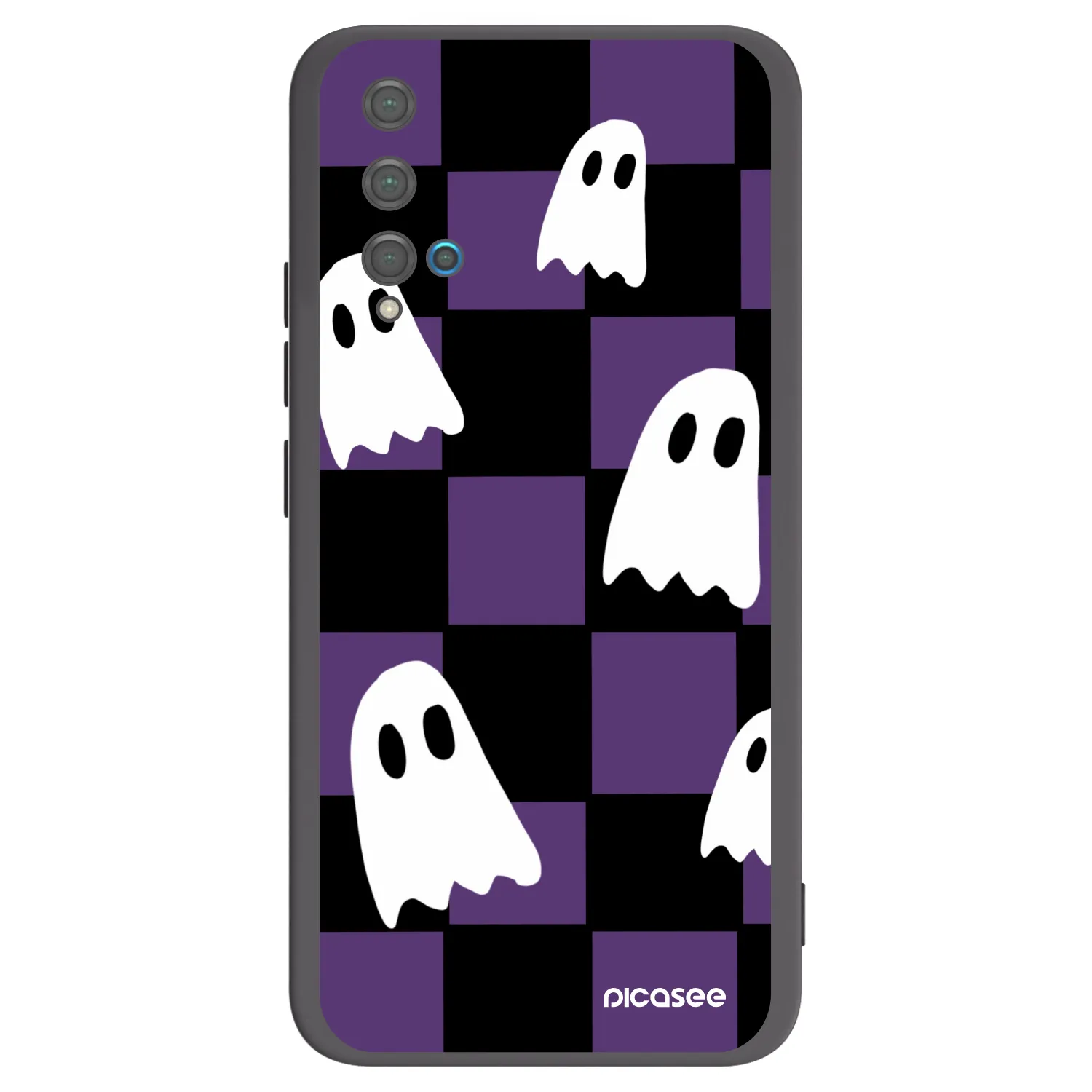 Picasee silikónový čierny obal pre Huawei Nova 5T - Ghosts