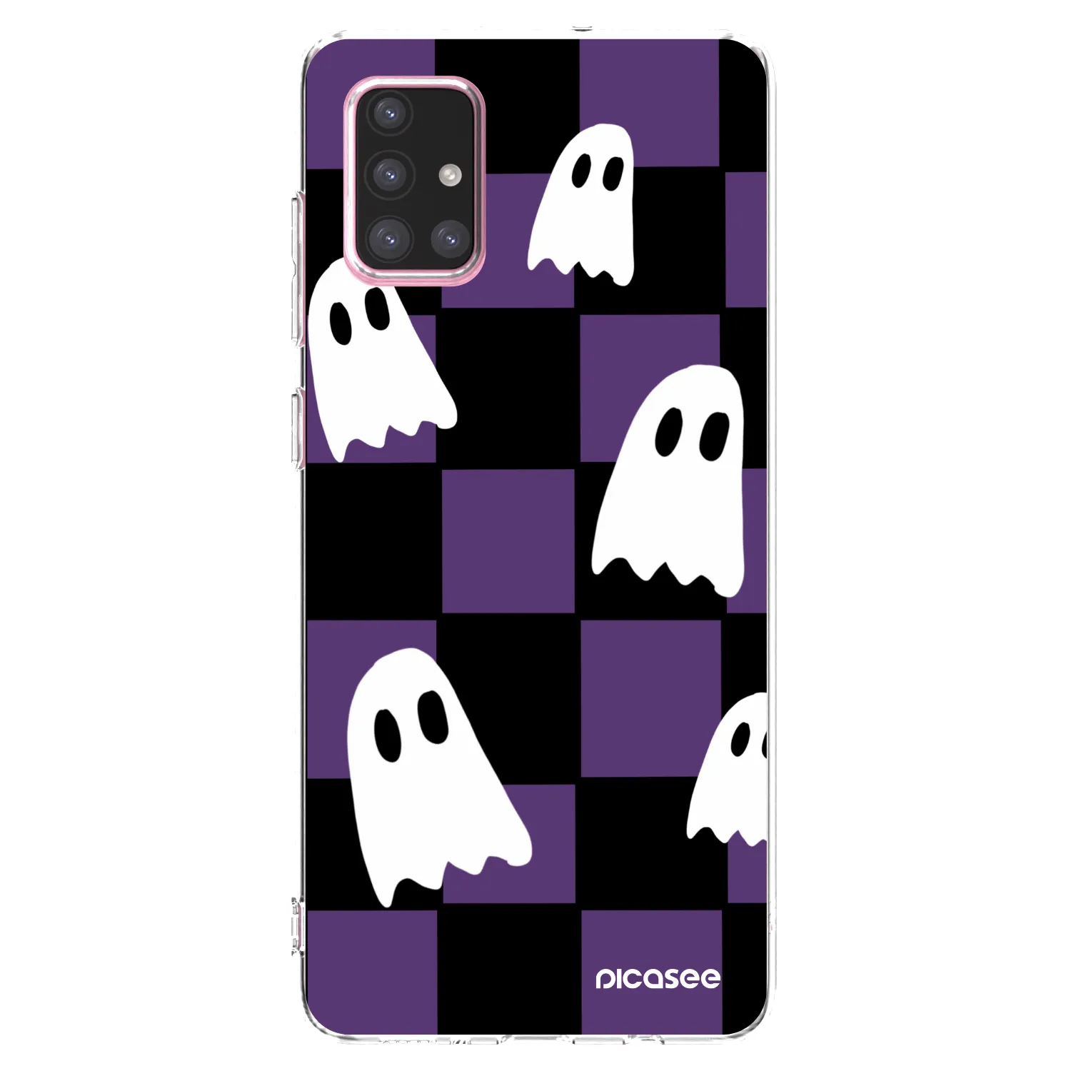 Picasee silikónový prehľadný obal pre Samsung Galaxy A71 A715F - Ghosts