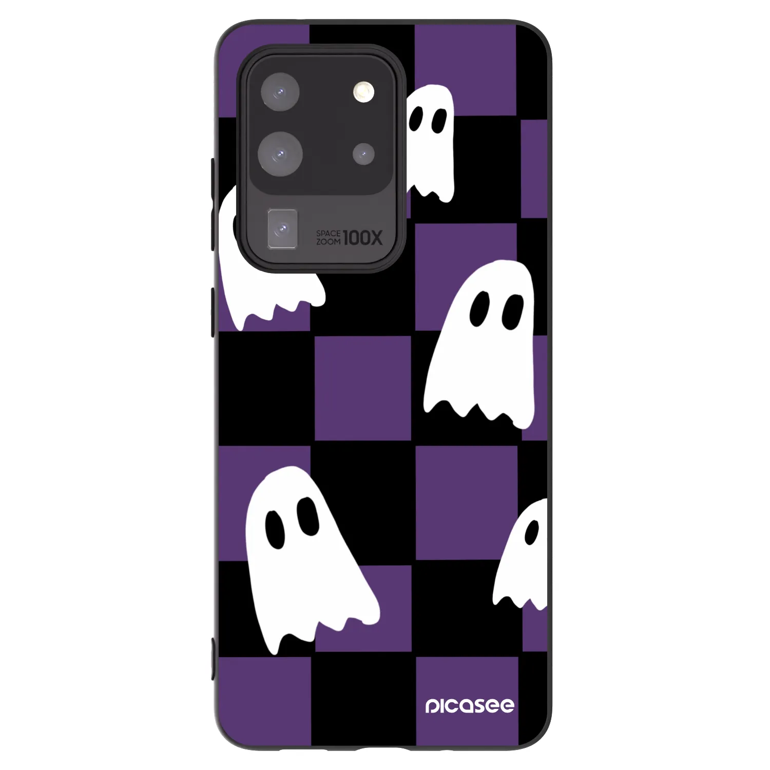 Picasee silikónový čierny obal pre Samsung Galaxy S20 Ultra 5G G988F - Ghosts