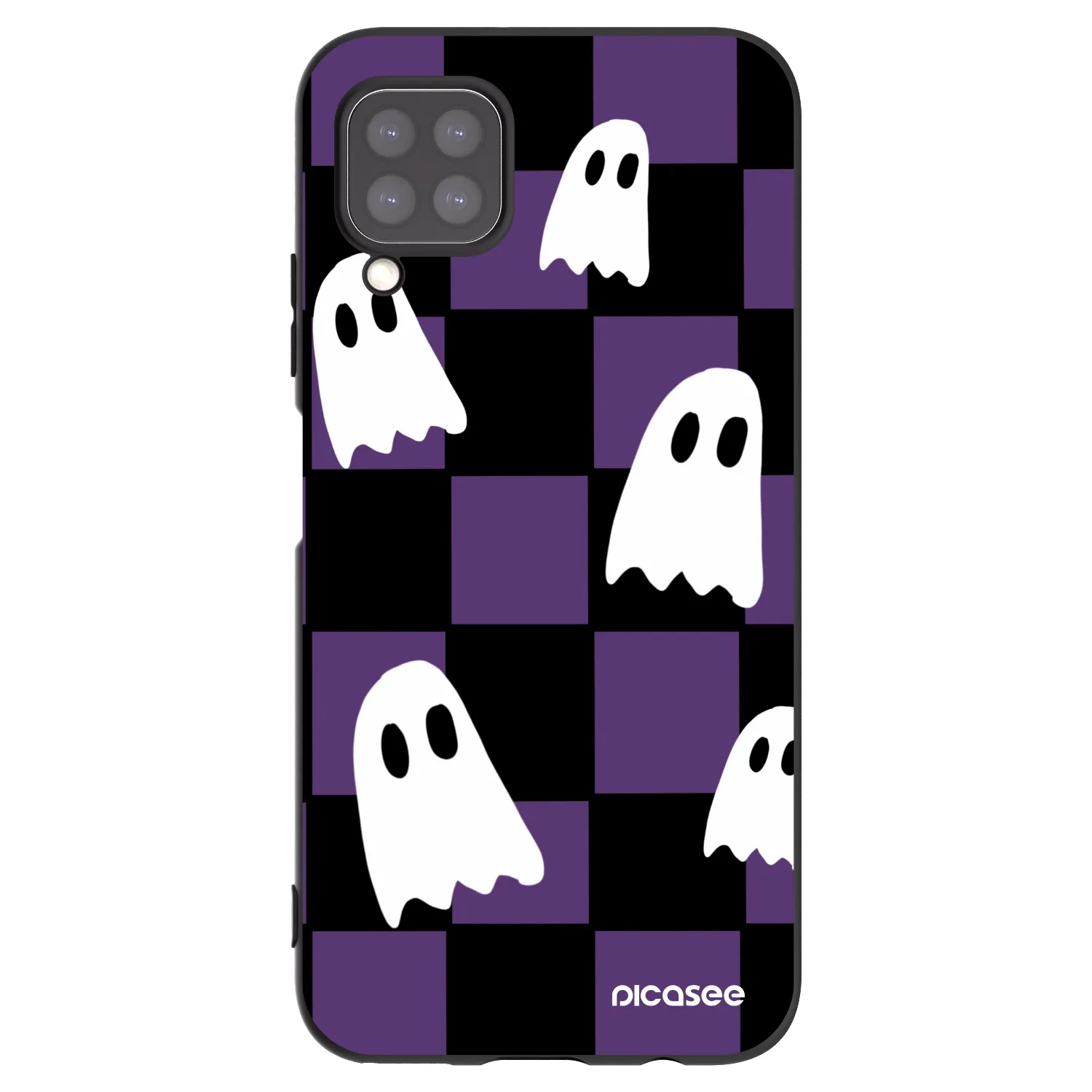 Picasee silikónový čierny obal pre Huawei P40 Lite - Ghosts