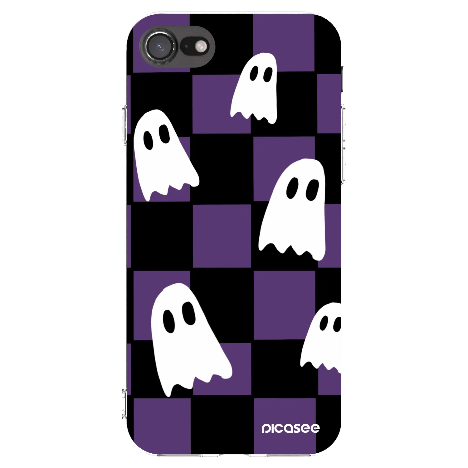 Picasee silikónový prehľadný obal pre Apple iPhone SE 2020 - Ghosts