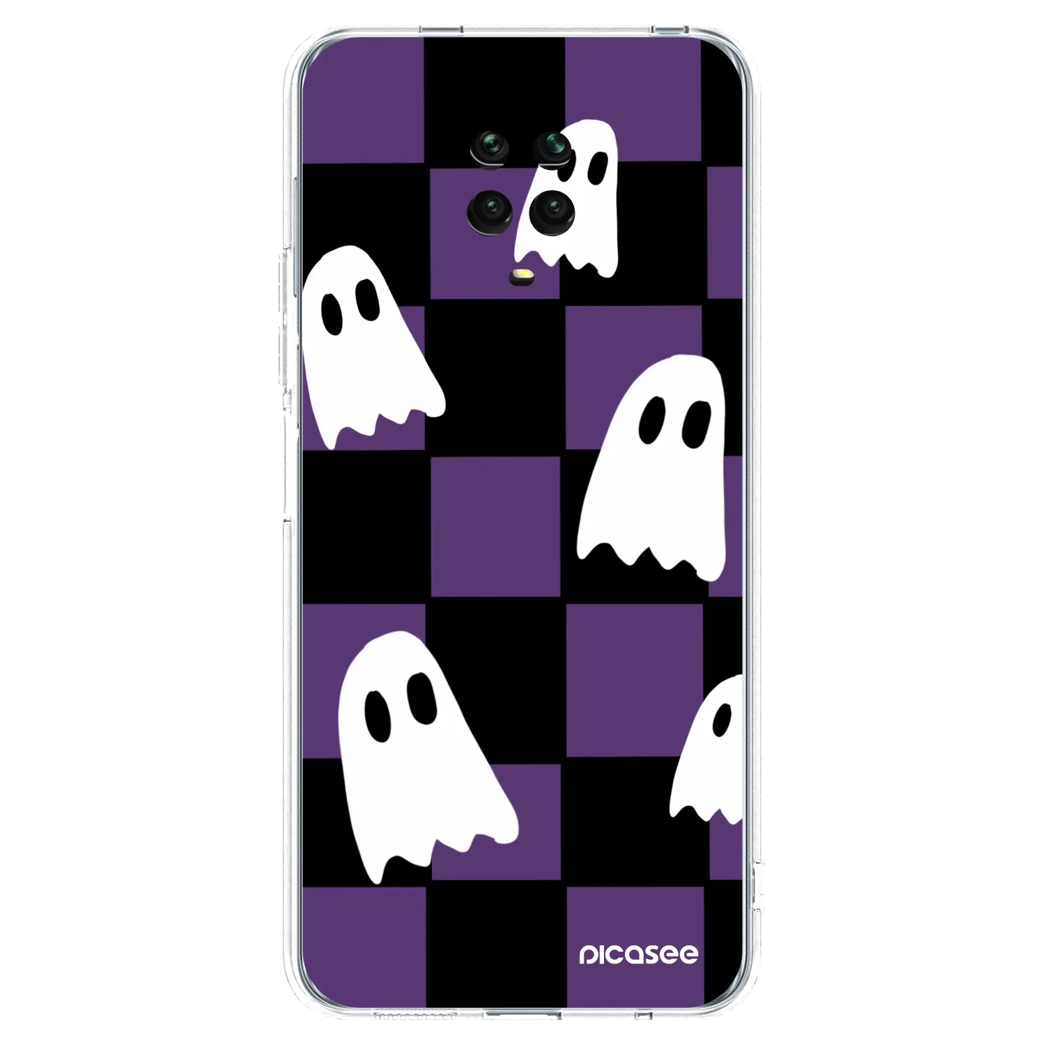 Picasee silikónový prehľadný obal pre Xiaomi Redmi Note 9 Pro - Ghosts