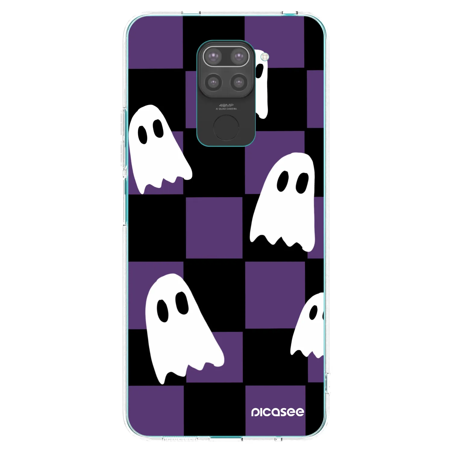 Picasee silikónový čierny obal pre Xiaomi Redmi Note 9 - Ghosts