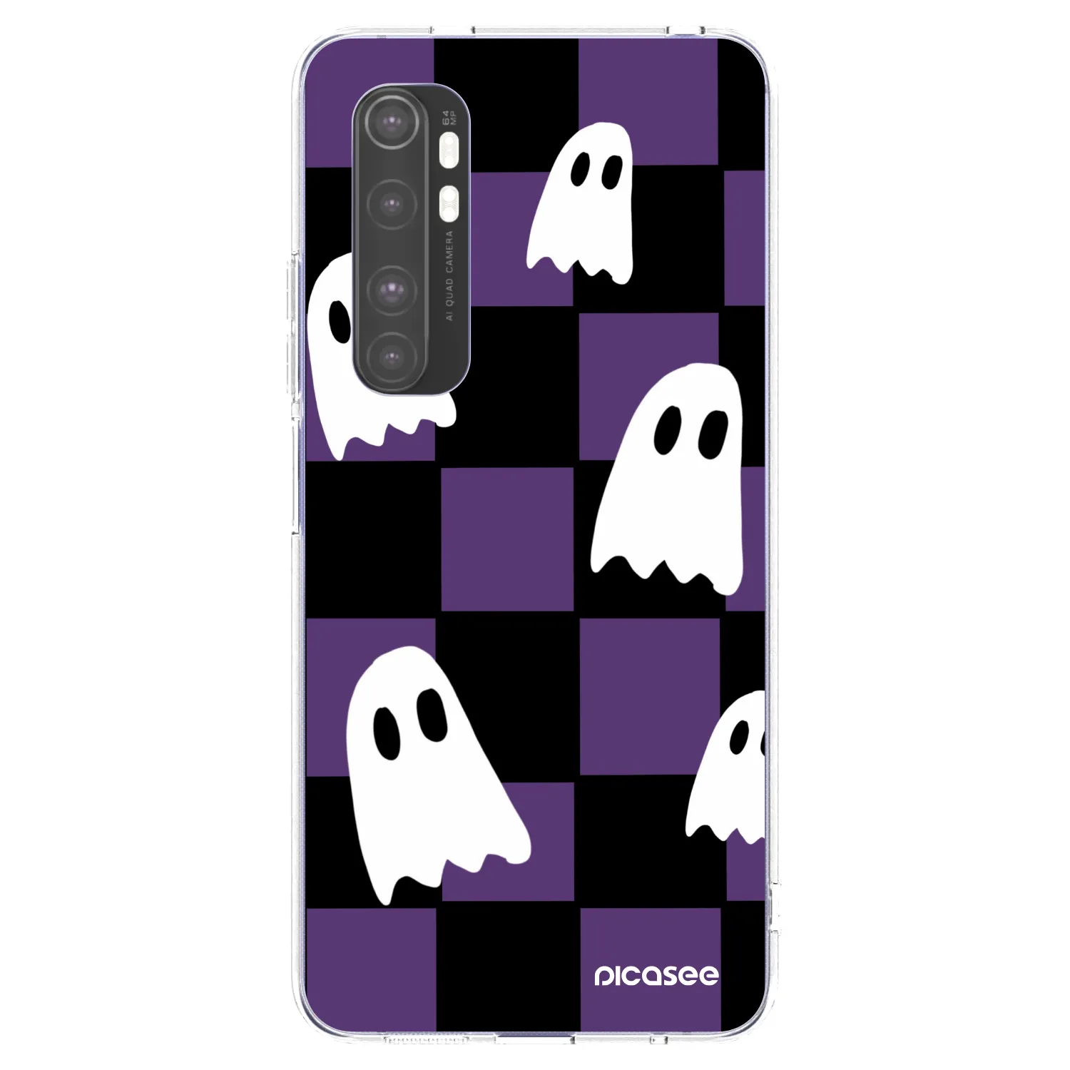 Picasee silikónový prehľadný obal pre Xiaomi Mi Note 10 Lite - Ghosts