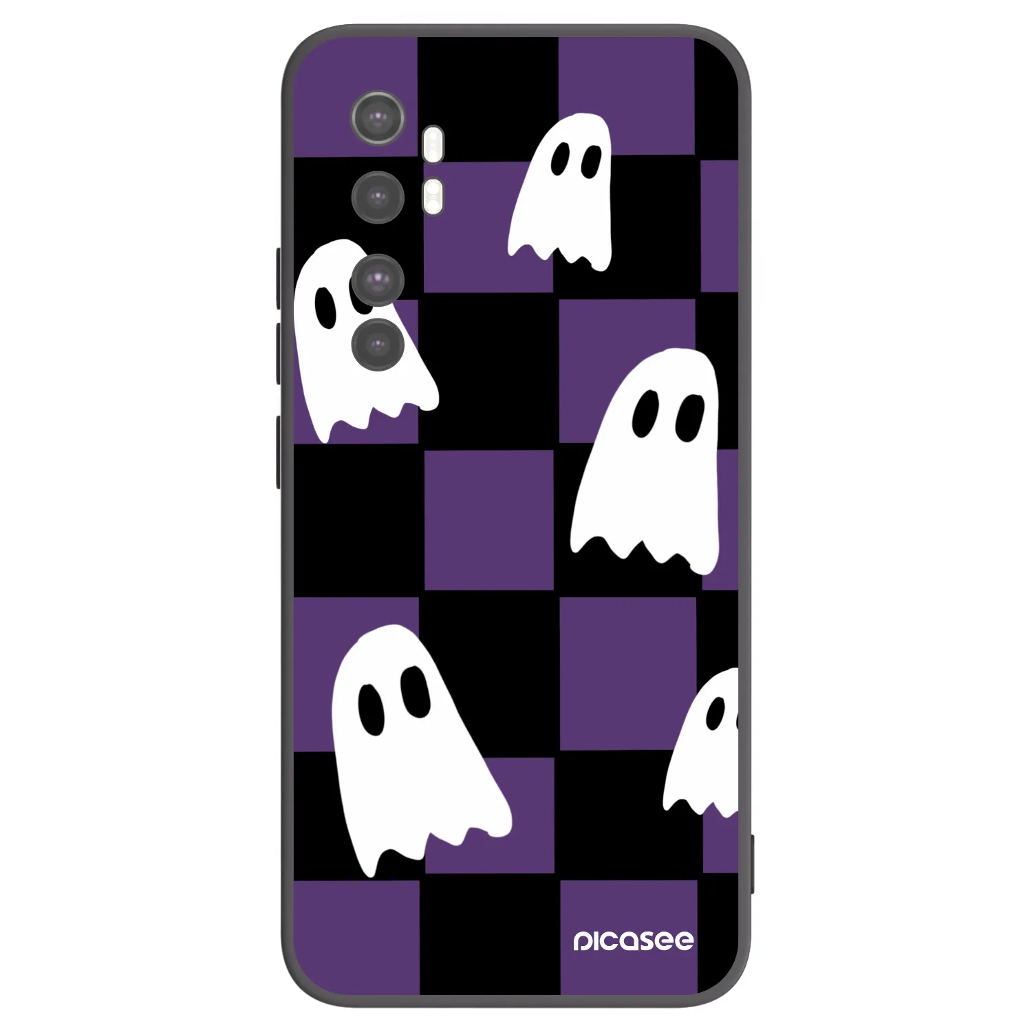 Picasee silikónový čierny obal pre Xiaomi Mi Note 10 Lite - Ghosts