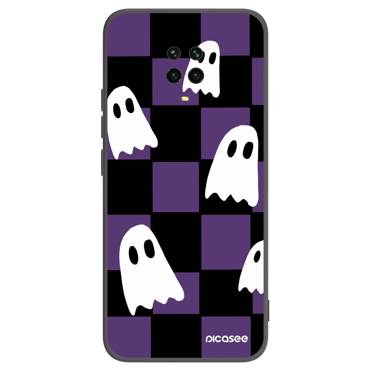 Picasee silikónový čierny obal pre Xiaomi Redmi Note 9S - Ghosts