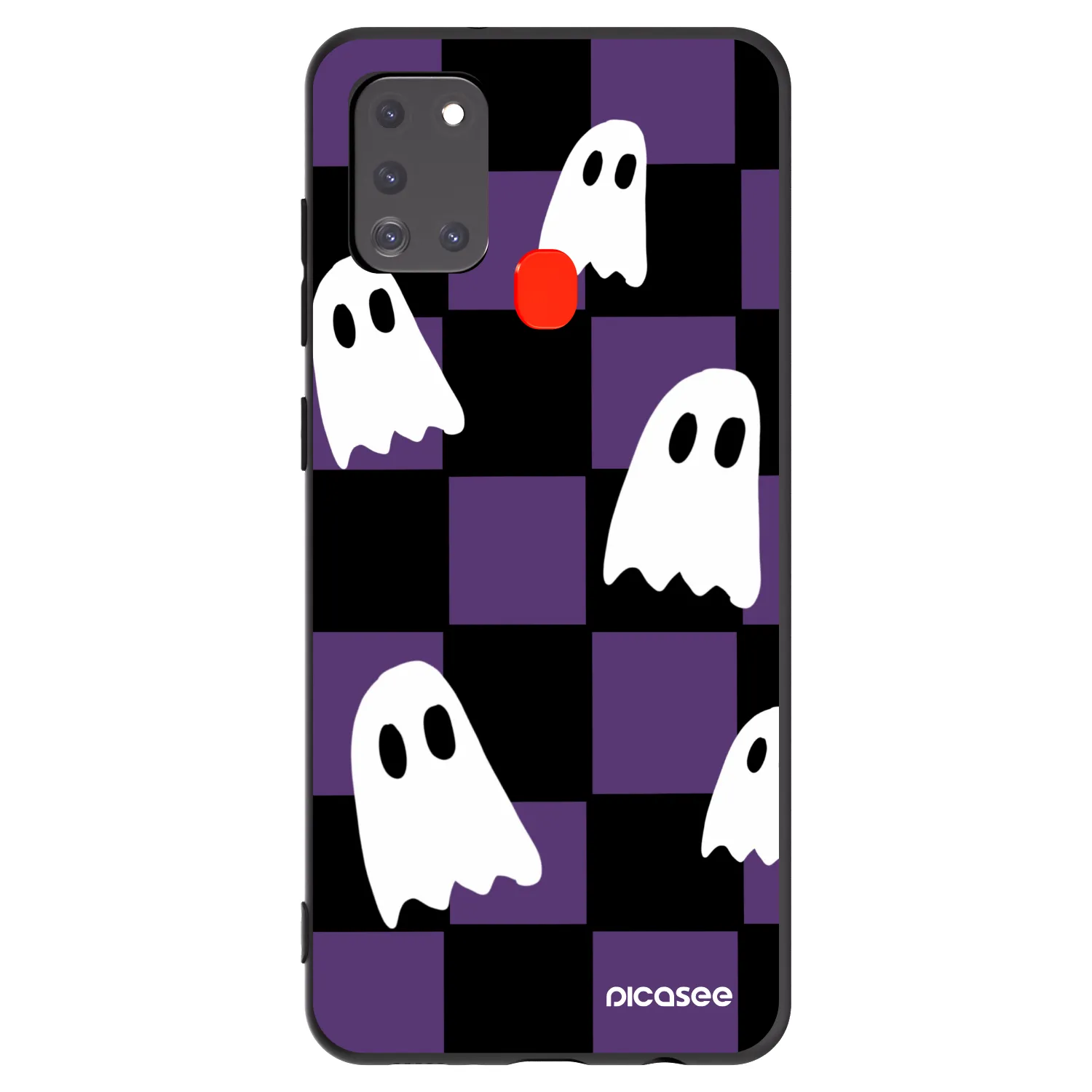 Picasee silikónový čierny obal pre Samsung Galaxy A21s - Ghosts